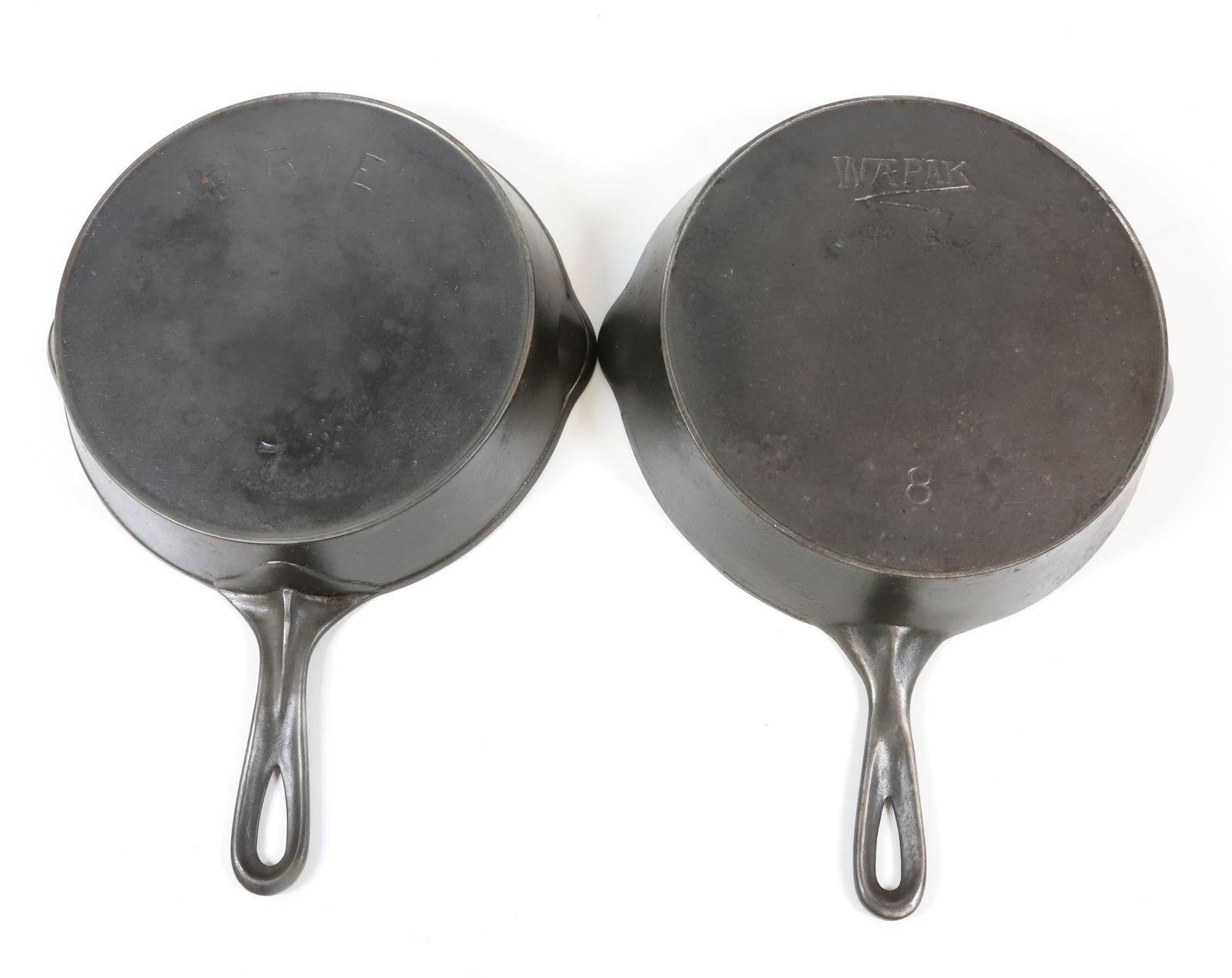 (2) CAST IRON SKILLETS (1 of 2)