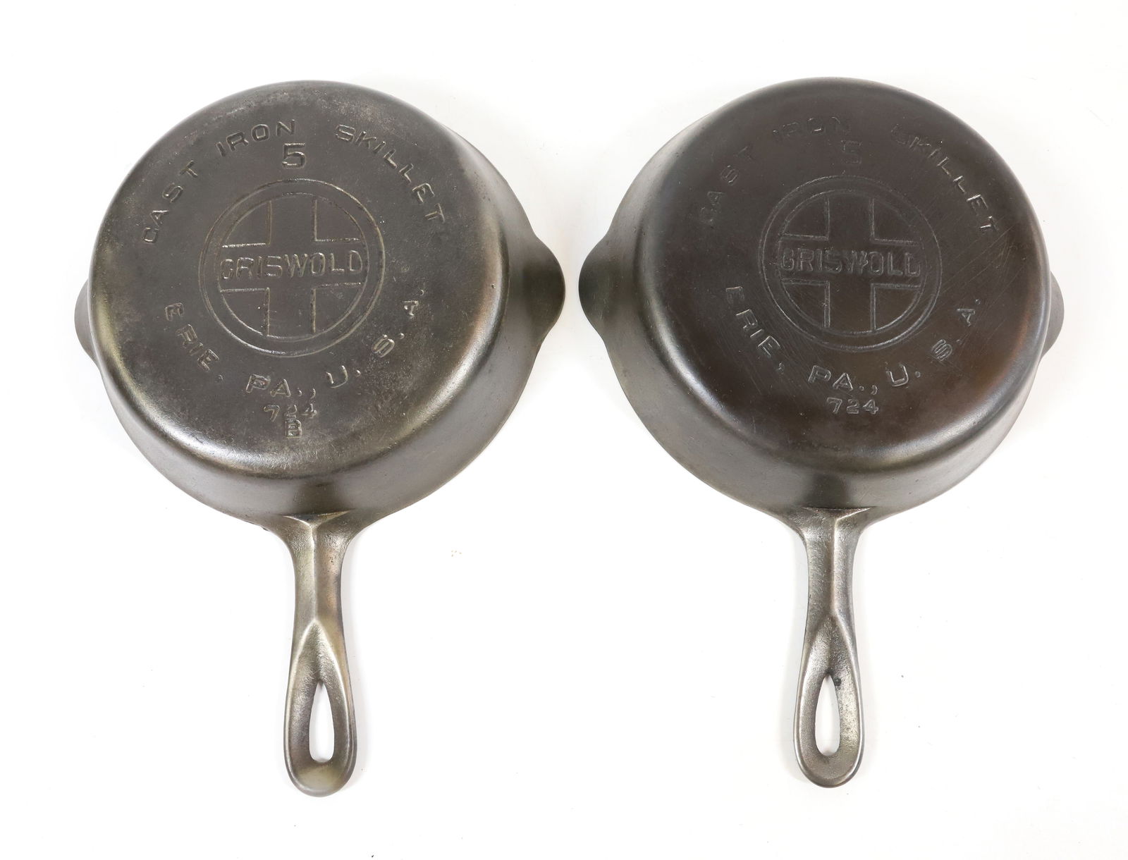 (2) CAST IRON GRISWOLD SKILLETS (1 of 2)