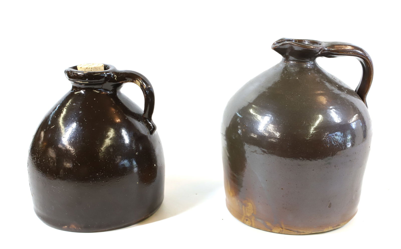 (2) STONEWARE MOLASSES JUGS (1 of 6)