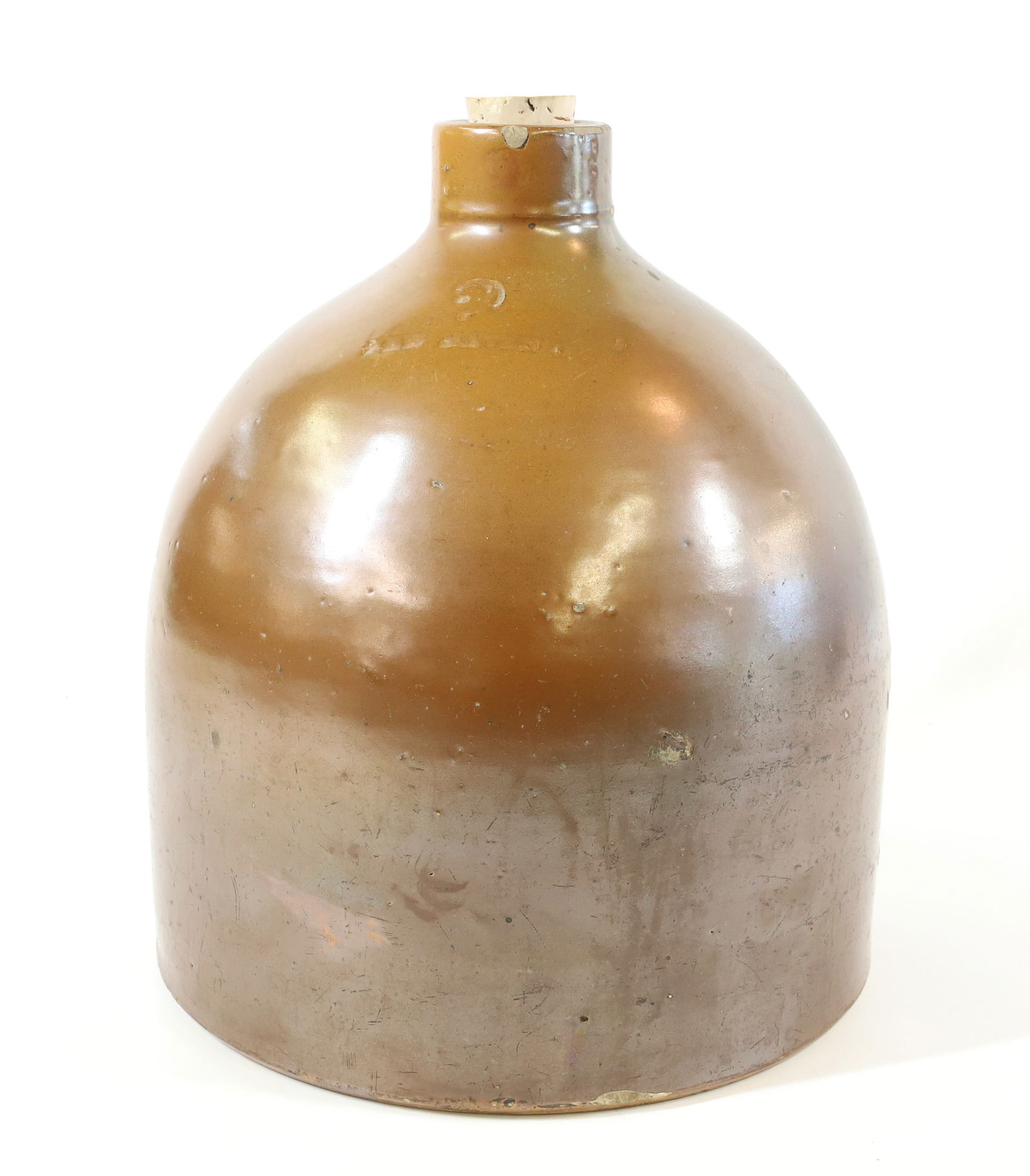 2 GALLON STONEWARE JUG: IMPRESSED; NEW HAVEN, CONN - 11 1/2" PLEASE READ CAREFULLY - Terms for Purchasing and Shipping of Auction Items. Please read carefully before bidding. All payments for purchases will be made through L