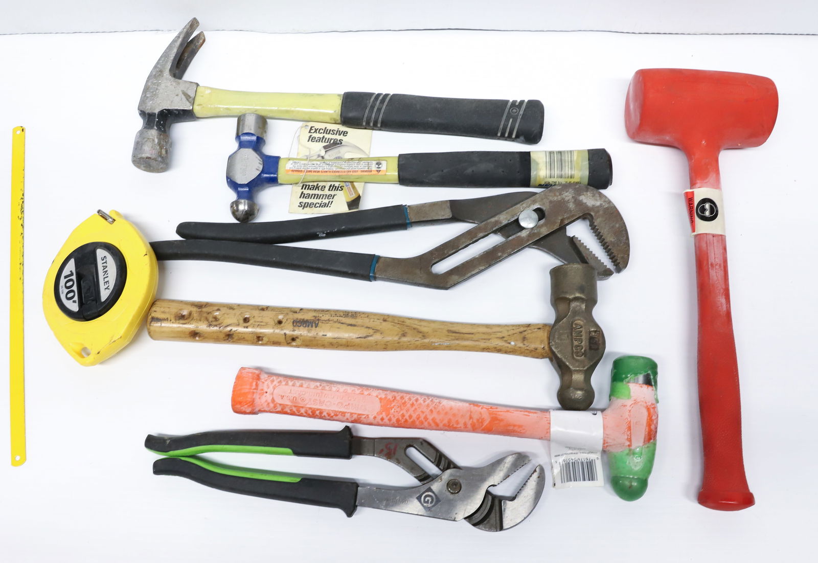 TOOL LOT: VAUGHAN AND STANLEY HAMMERS, LG. PILERS AND MORE Terms: THIS SALE IS AN ONLINE ONLY TOOL AND EQUIPMENT AUCTION. PLEASE READ CAREFULLY..... THERE ARE (2) LOCATIONS FOR THE ITEMS LISTED: LOTS 1 TO 286 A