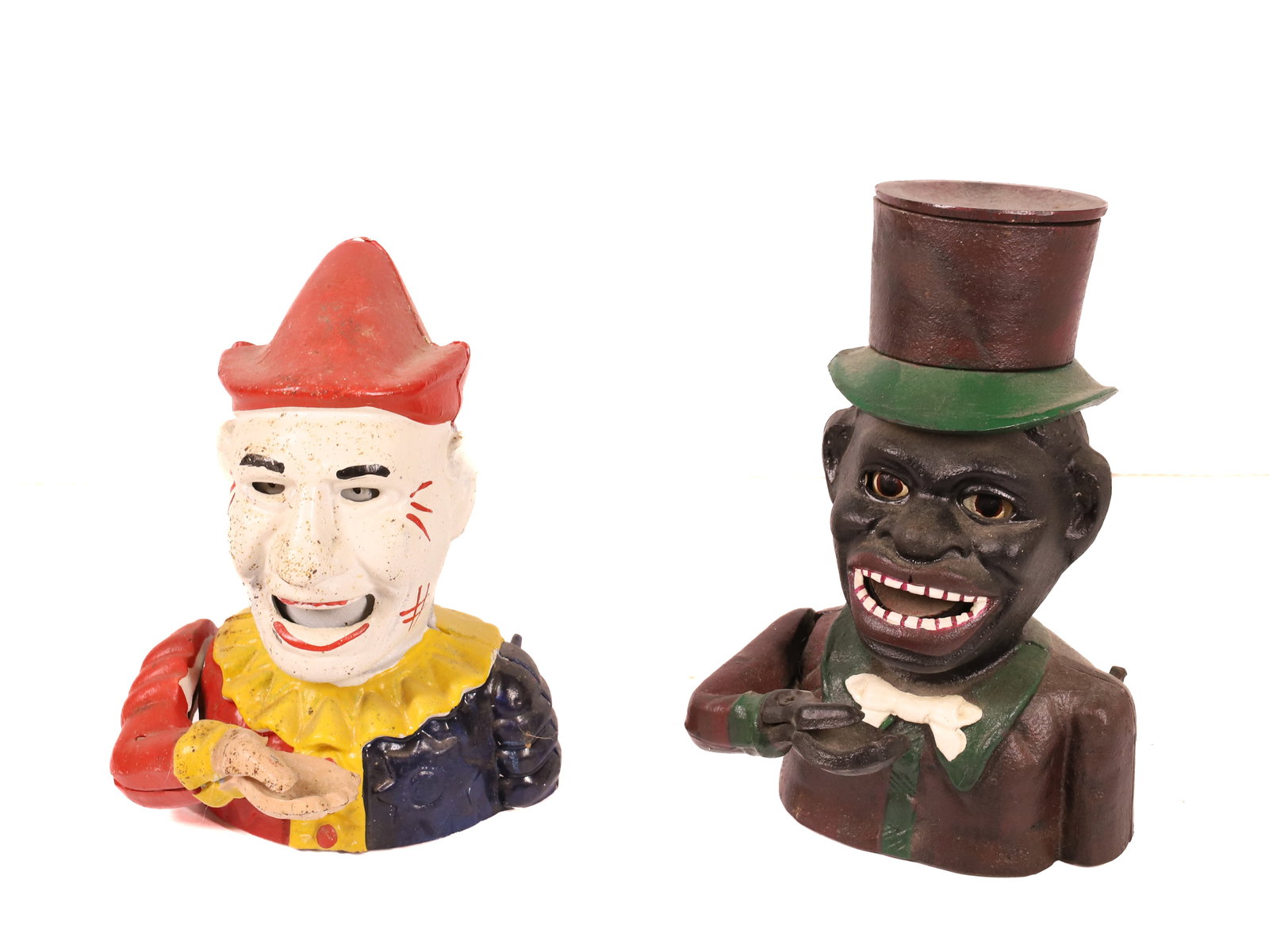 (2) CAST IRON MECHANICAL BANKS (1 of 3)