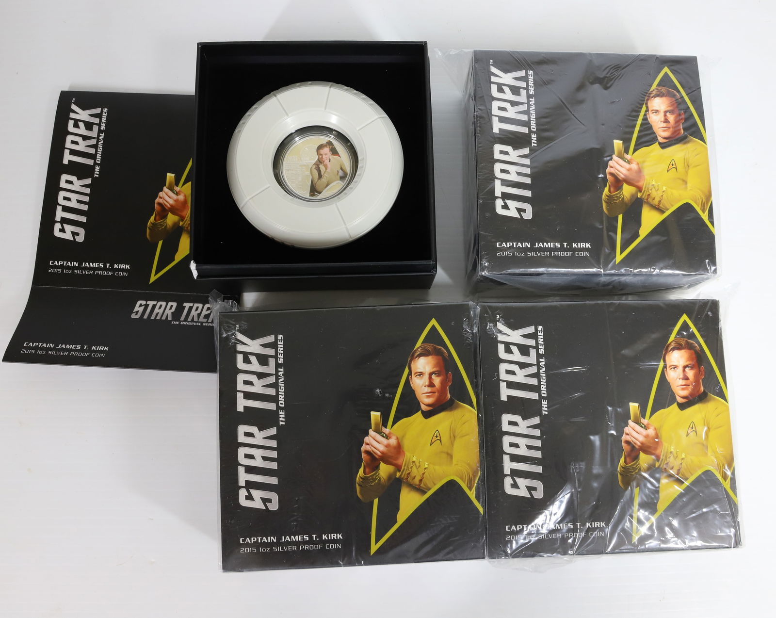 STERLING SILVER STAR TREK COINS (1 of 2)