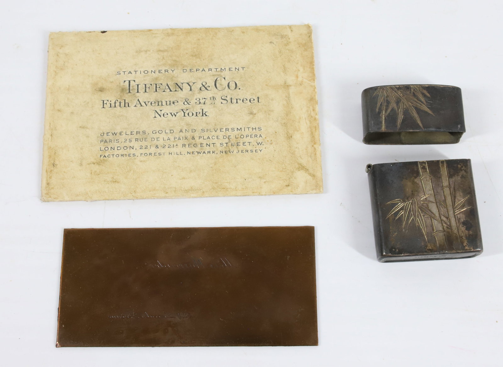 STERLING SILVER LIGHTER CASE AND CALLING CARD PLATE (1 of 4)