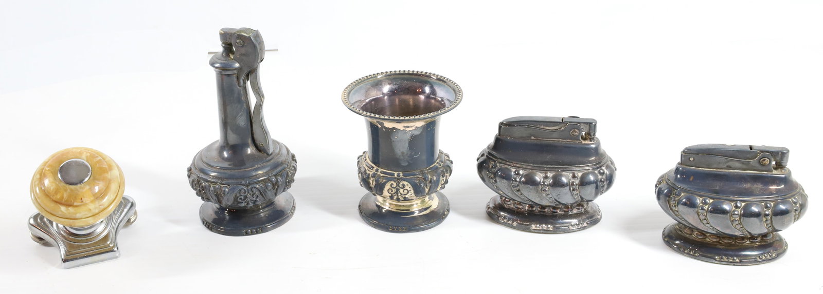 RONSON LIGHTERS AND STEERING WHEEL KNOB (1 of 2)