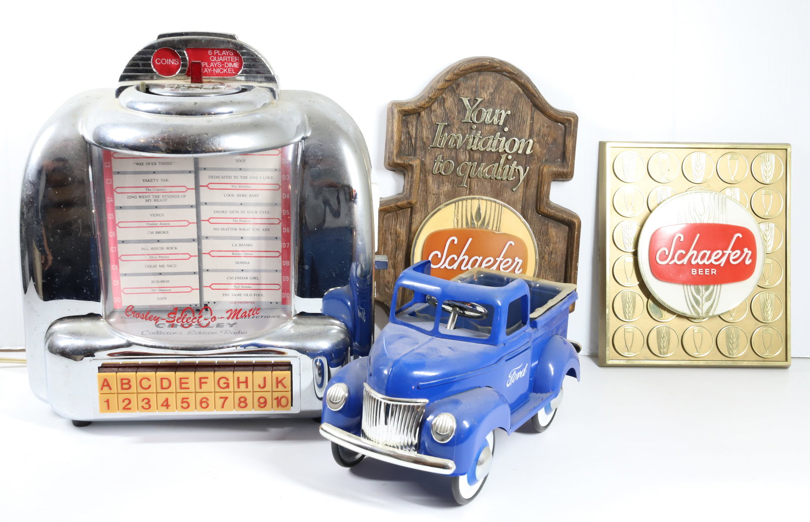 CROSLEY RADIO, SCHAEFER BEER ADVERTISING AND MORE (1 of 8)