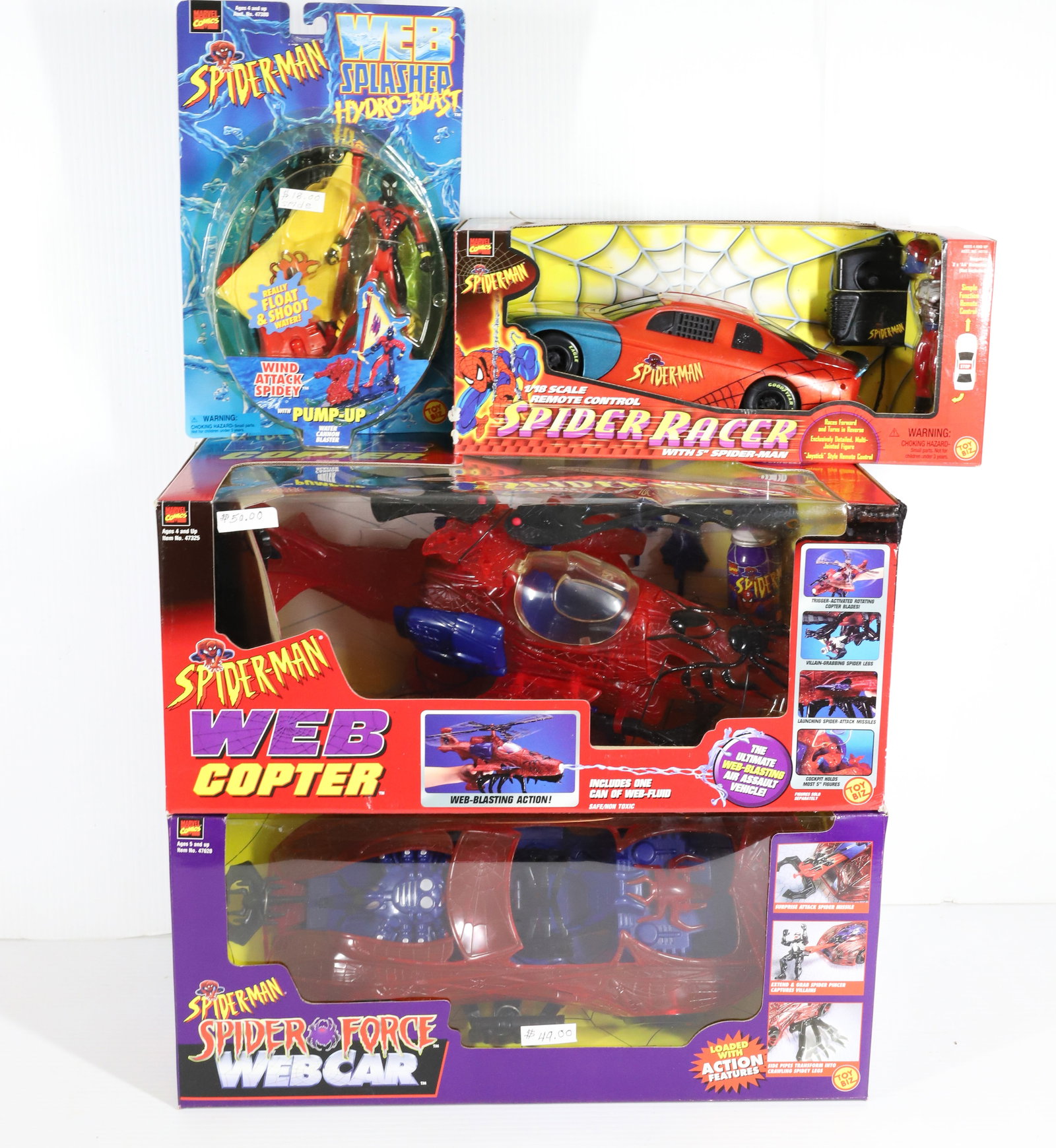 SPIDERMAN ACTION TOY LOT (1 of 3)