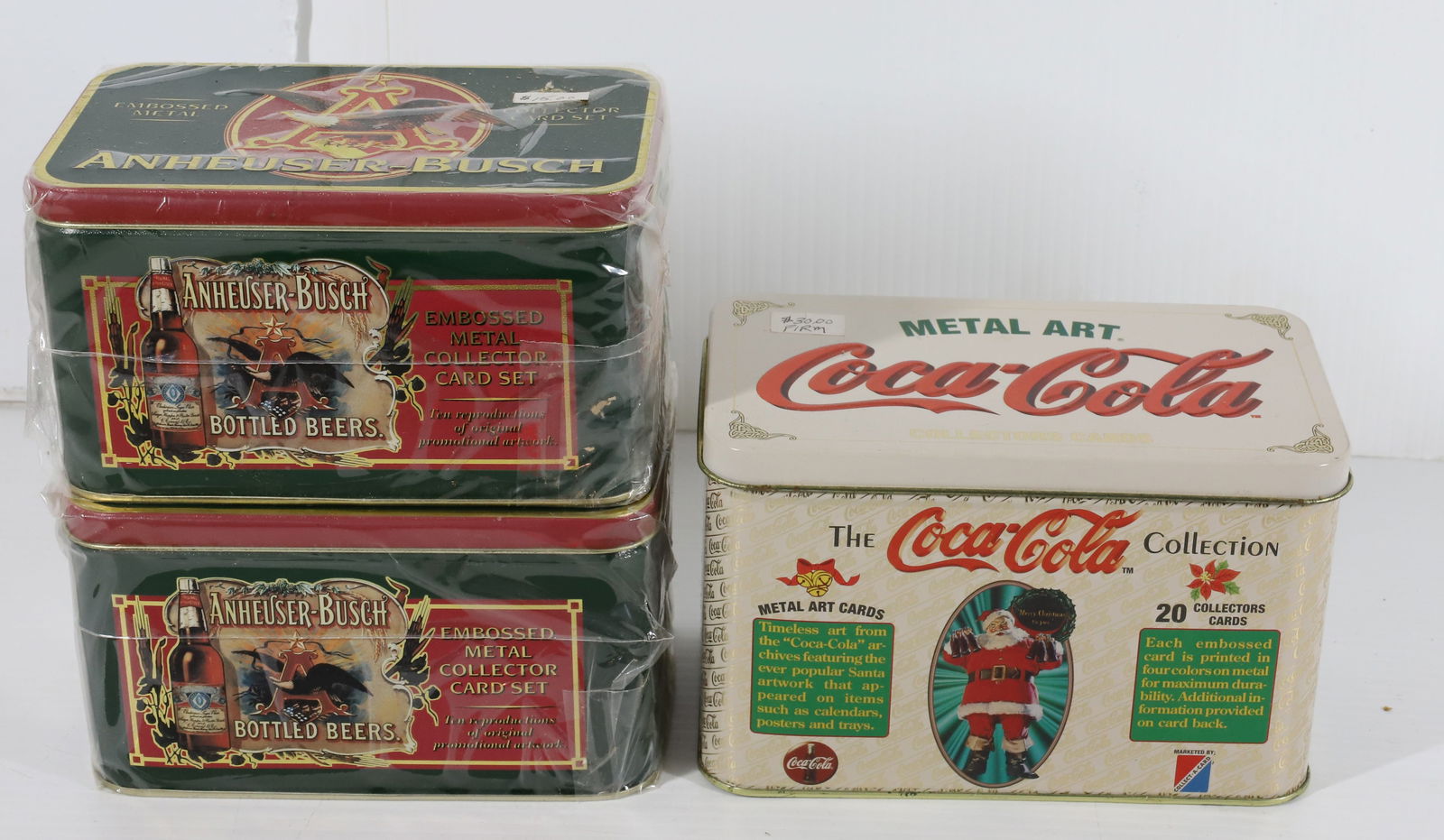 LOT OF COCA COLA AND ANHEUSER-BUSCH COLLECTOR CARDS (1 of 2)