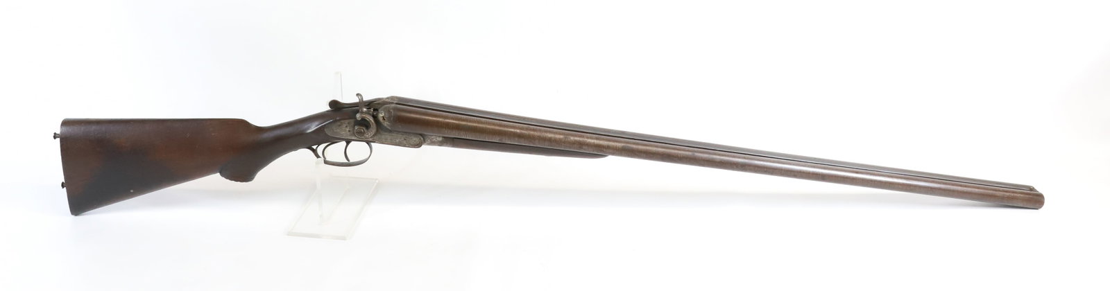 RIVAL NUMBER 5, DOUBLE BARREL HAMMER GUN: 12 GAUGE, SERIAL# 95392, PROOF MARKS ON WATER TABLE, 32" BARRELS Registration: Terms: ANTIQUE OR BLACK POWDER FIREARM. THERE IS NO REGISTRATION OR FFL TRANSFER REQUIRED