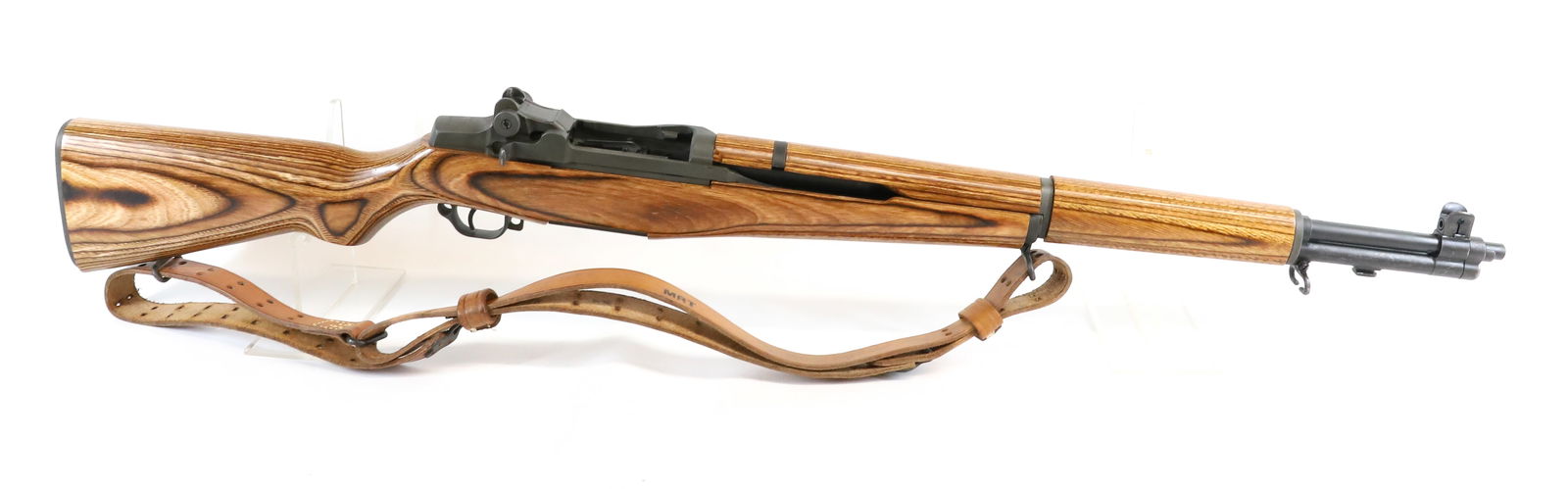 JAMES RIVER M-1 GARAND RIFLE: .308 CAL, SERIAL# 2969131 BUILT WITH NEW BARREL, LAMINATED STOCK, AND LEATHER SLING Registration: Terms: THIS GUN REQUIRES REGISTRATION OR AN FFL TRANSFER TO PURCHASE