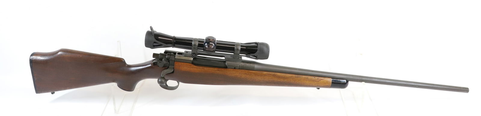 EDDYSTONE MODEL 1917 SPORTER BOLT ACTION RIFLE: 30-06 CAL, SERIAL# 893644, LEUPOLD 4X SCOPE Registration: Terms: THIS GUN REQUIRES REGISTRATION OR AN FFL TRANSFER TO PURCHASE
