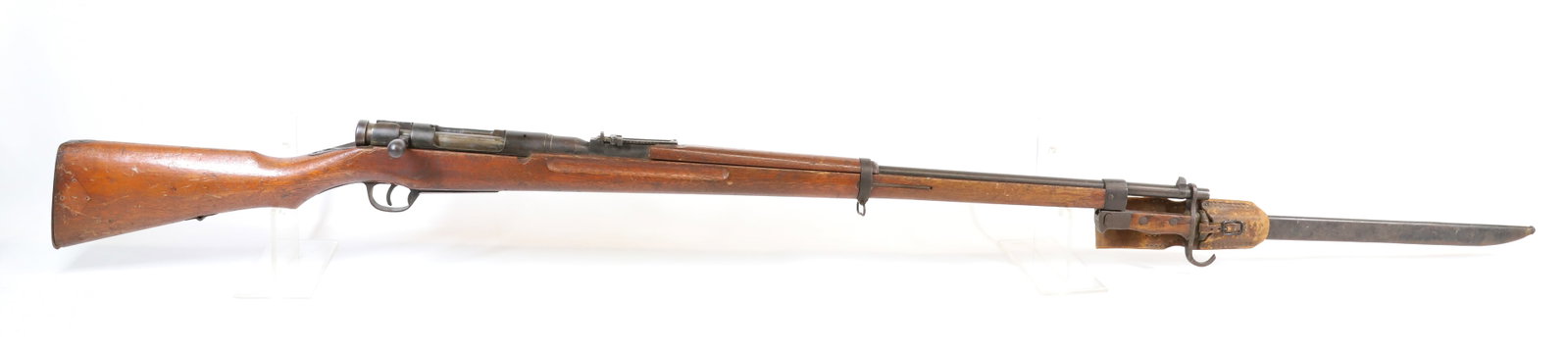 JAPANESE ARISAKA TYPE 38 BOLT ACTION RIFLE: 6.5 CAL, SERIAL# 69, TRAINER WITH BAYONET, 32" BARREL Registration: Terms: THIS GUN REQUIRES REGISTRATION OR AN FFL TRANSFER TO PURCHASE