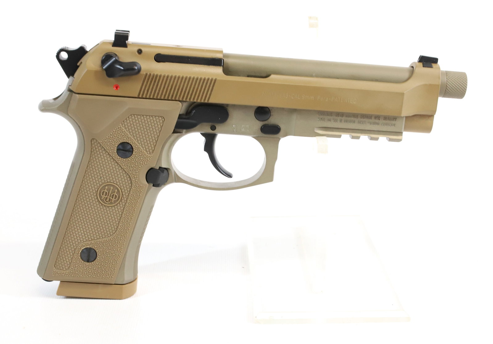 P.BERETTA MODEL M9A3 SEMI AUTO PISTOL: 9MM, SERIAL# B014428Z, WITH CASE, 5 1/4" BARREL, WITH (2) EXTRA CLIPS Registration: Terms: THIS GUN REQUIRES REGISTRATION OR AN FFL TRANSFER TO PURCHASE