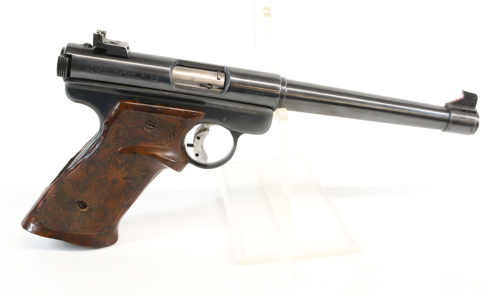 RUGER MODEL MK1 PISTOL: 22 CAL, SERIAL# 300801, 7" BARREL, WITH EXTRA CLIP Registration: Terms: THIS GUN REQUIRES REGISTRATION OR AN FFL TRANSFER TO PURCHASE