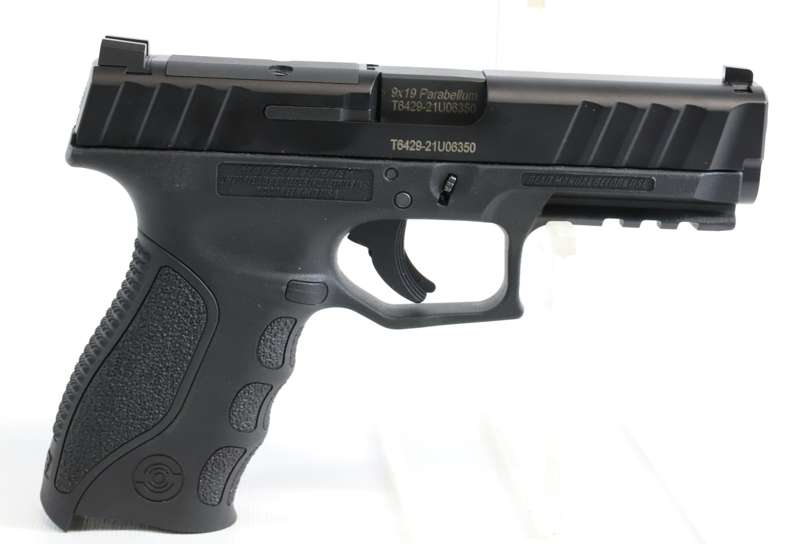 STOEGER MODEL STR-9 SEMI AUTO PISTOL: 9X19 MM, SERIAL# T6429-21406350, 4" BARREL WITH 3 CLIPS Registration: Terms: THIS GUN REQUIRES REGISTRATION OR AN FFL TRANSFER TO PURCHASE