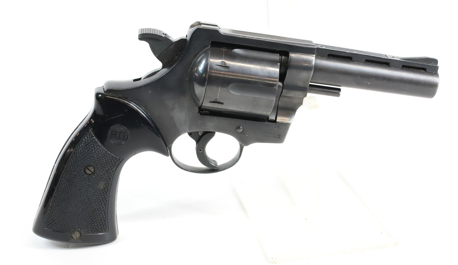 ROHM GMRH MODEL 57 REVOLVER: 44 MAG. SERIAL# 7732, 4" BARREL, WITH PROOF MARKS ON BARREL Registration: Terms: THIS GUN REQUIRES REGISTRATION OR AN FFL TRANSFER TO PURCHASE