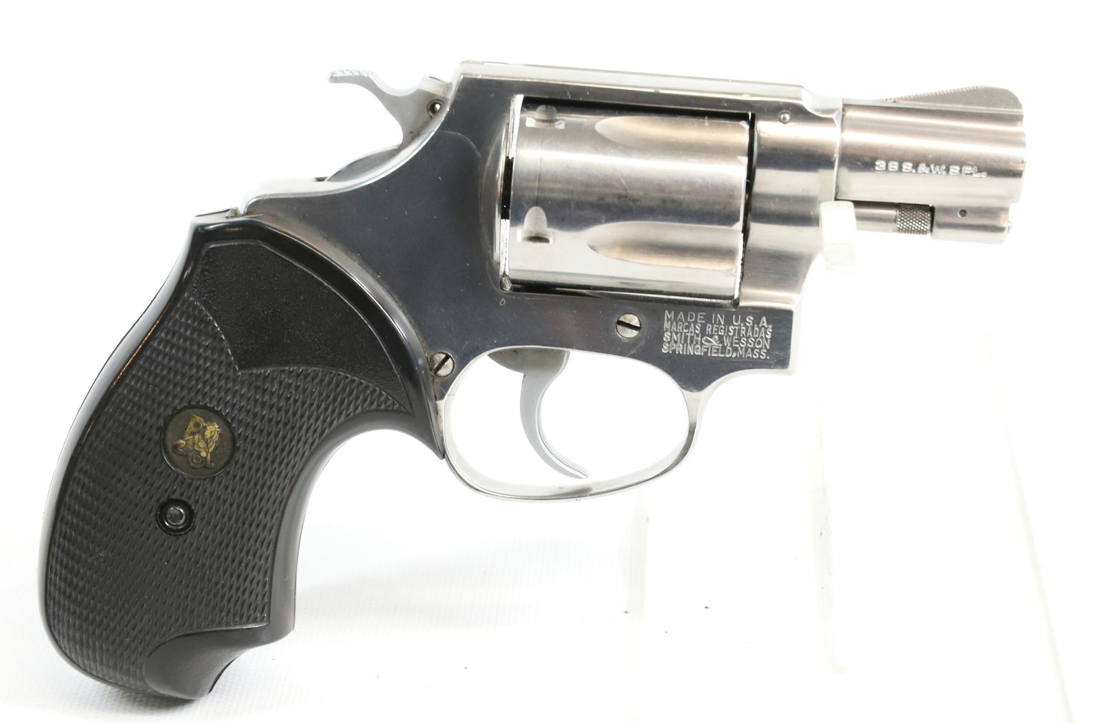 SMITH AND WESSON MODEL 60 REVOLVER: 38 SPECIAL, SERIAL# 00938, STAINLESS WITH 3" BARREL Registration: Terms: THIS GUN REQUIRES REGISTRATION OR AN FFL TRANSFER TO PURCHASE