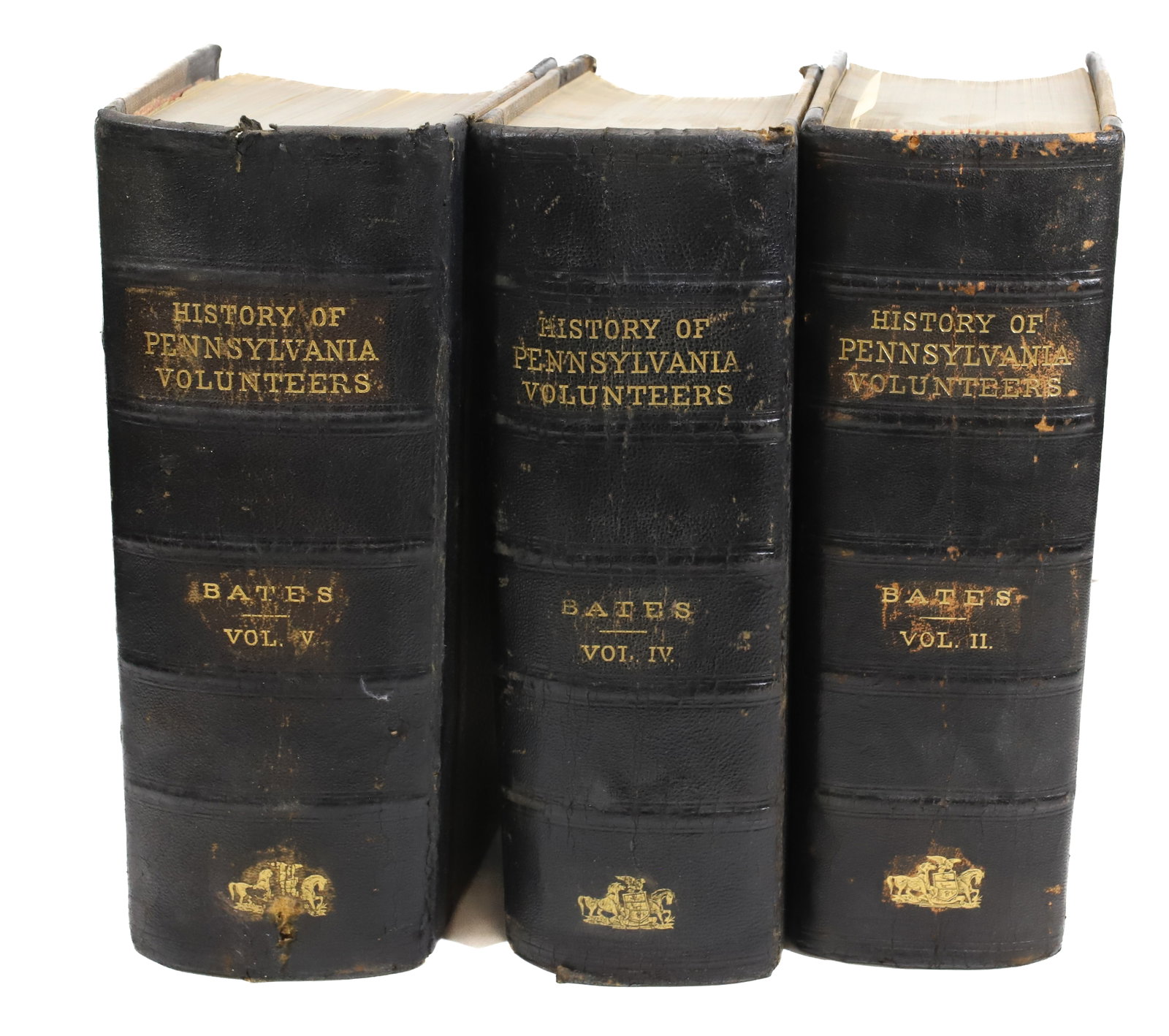 HISTORY OF PENNSYLVANIA VOLUNTEERS: VOLUMES 2,4,5 , BY; SAMUEL P. BATES - HARRISBURG; R. SINGERLY, STATE PRINTER 1872