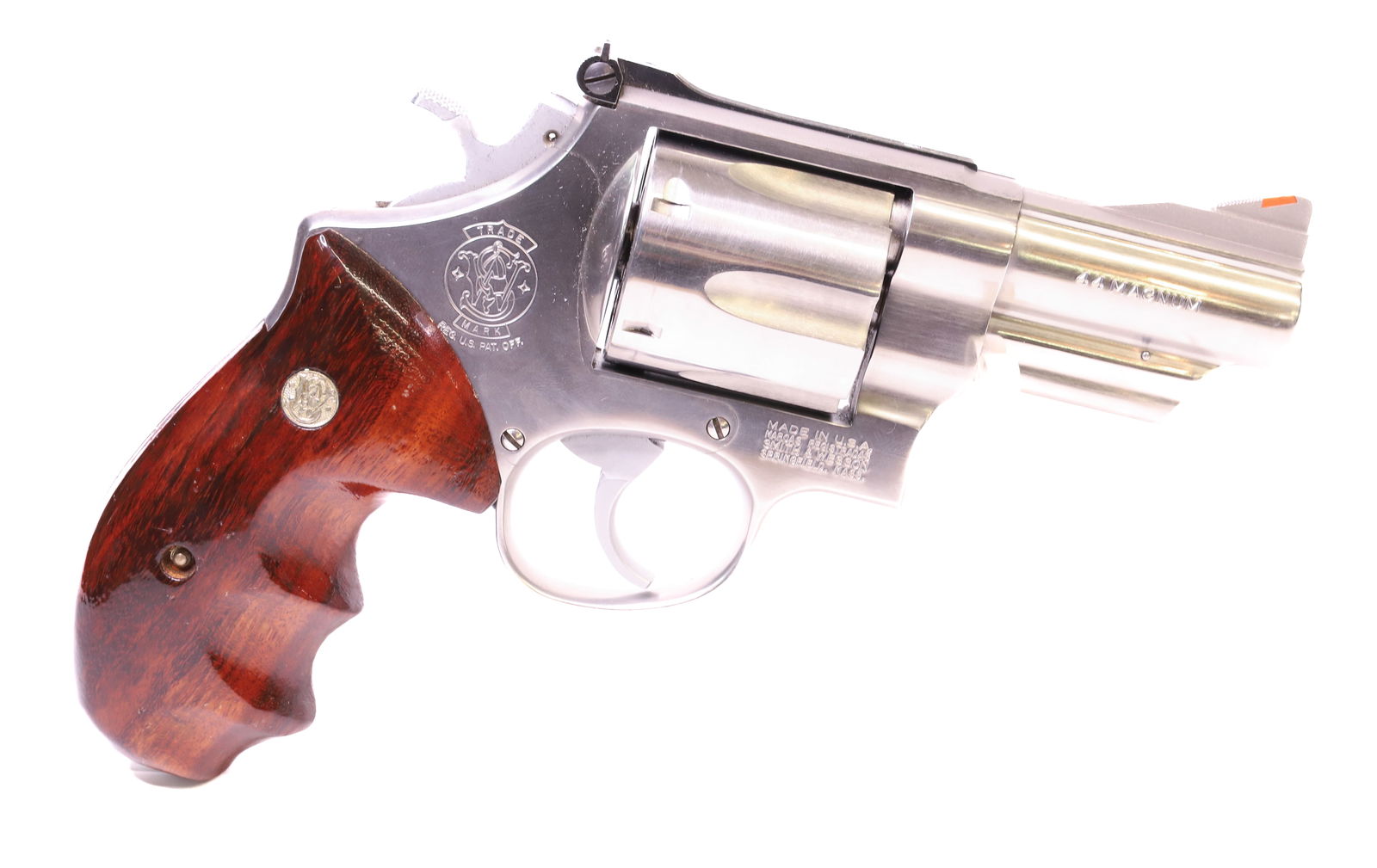 SMITH AND WESSON MODEL 629-1 REVOLVER: 44 MAG, SERIAL# BAF9770, 3" BARREL, COMBAT MAG, LEW HORTON SPECIAL, STAINLESS - THIS GUN REQUIRES REGISTRATION OR AN FFL TRANSFER TO PURCHASE