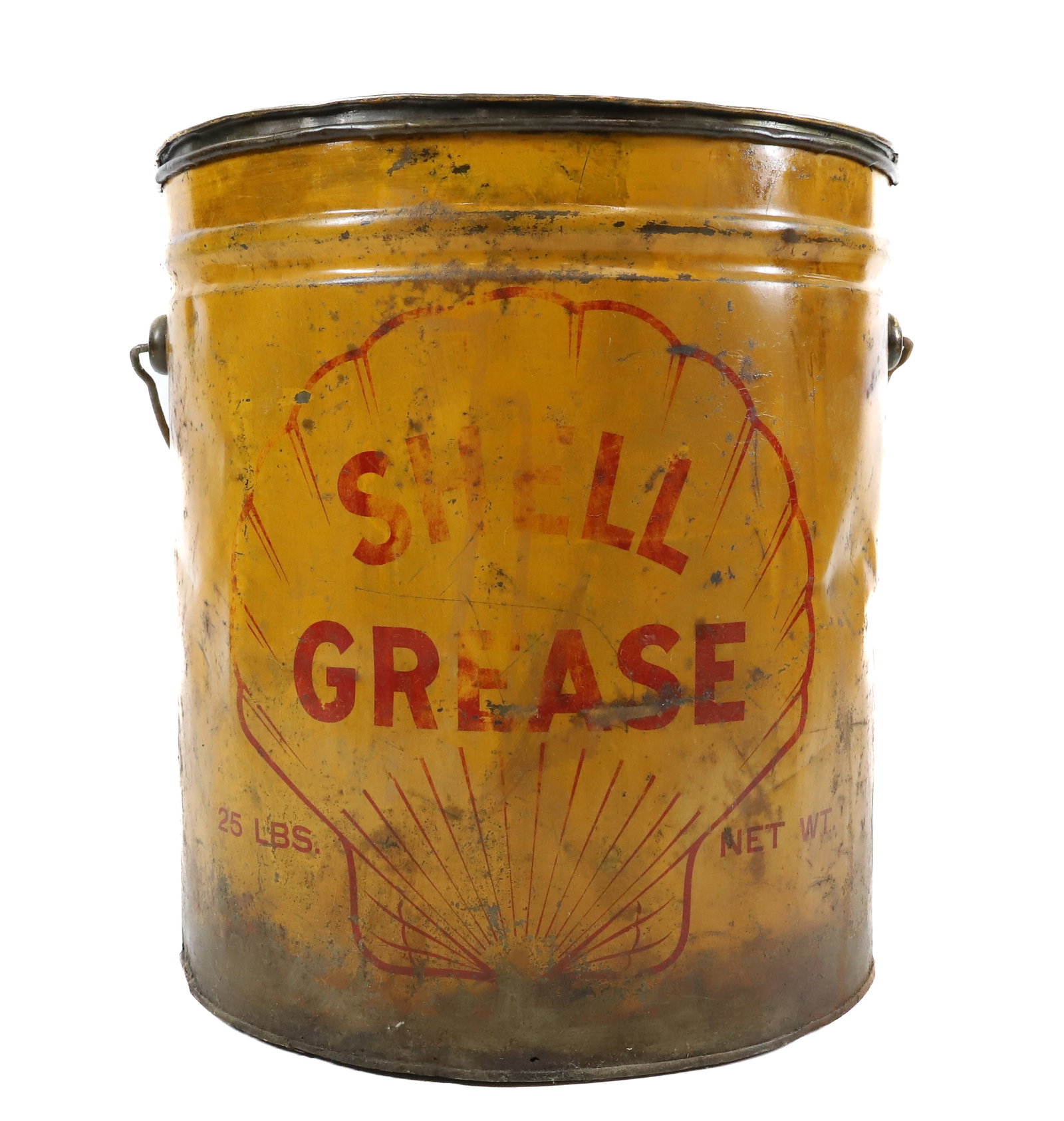 ADVERTISING SHELL OIL GREASE CAN (1 of 6)