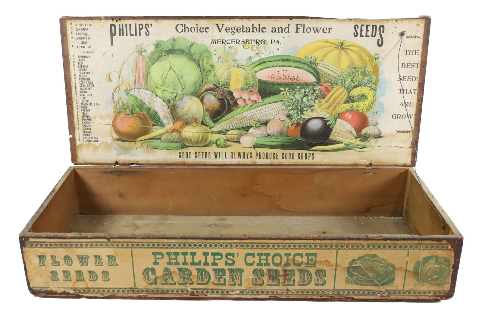 PHILIPS' CHOICE GARDEN SEEDS ADV. BOX (1 of 7)
