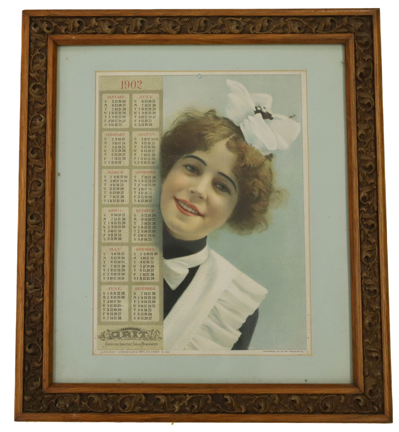 FRAMED ADVERTISING CALENDAR (1 of 4)