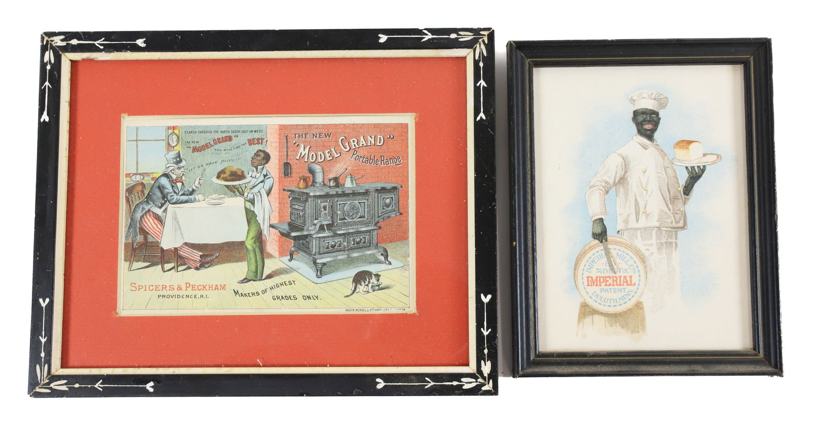 (2) VINTAGE FRAMED ADVERTISEMENTS (1 of 4)