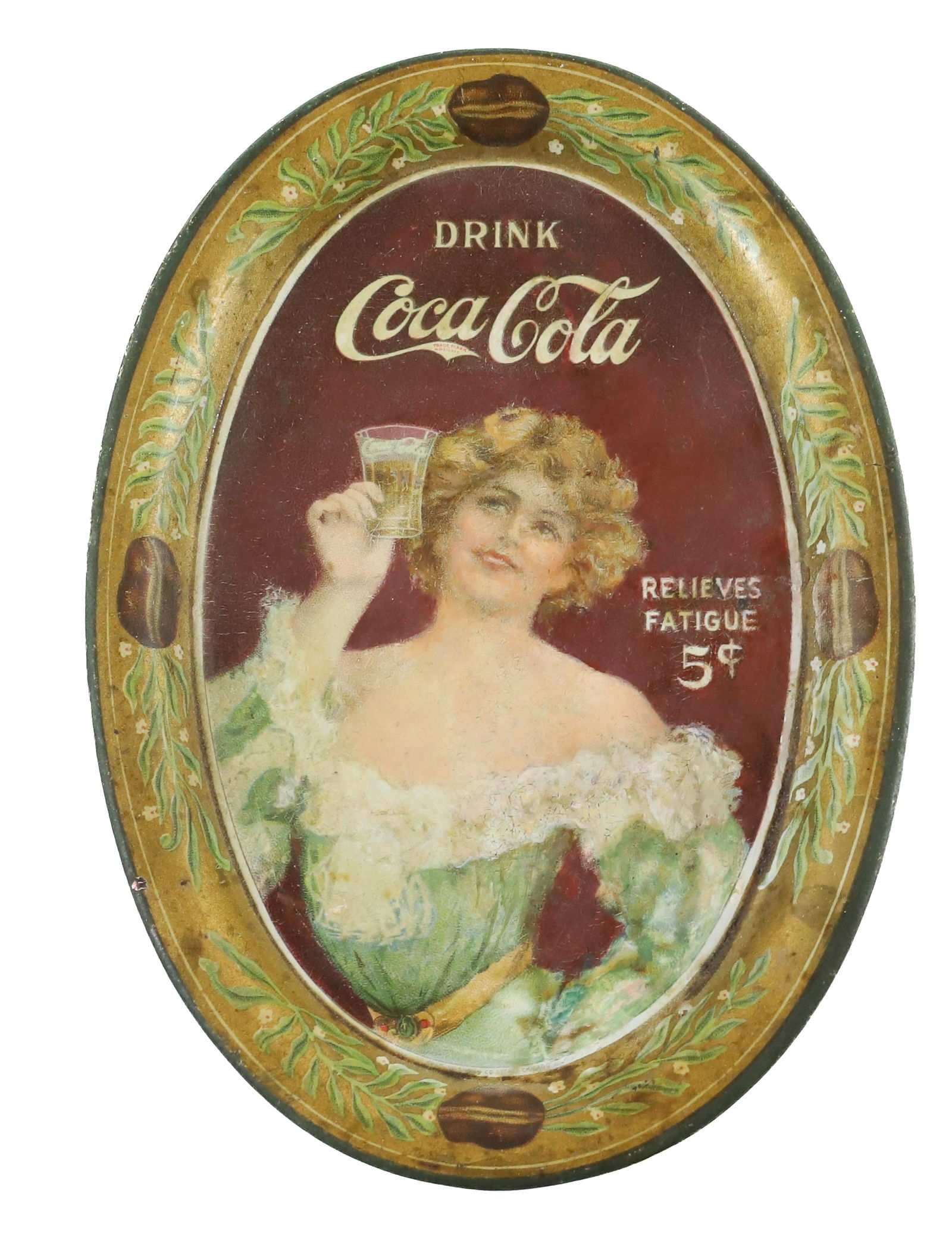 ANTIQUE COCA COLA TIP TRAY (1 of 2)