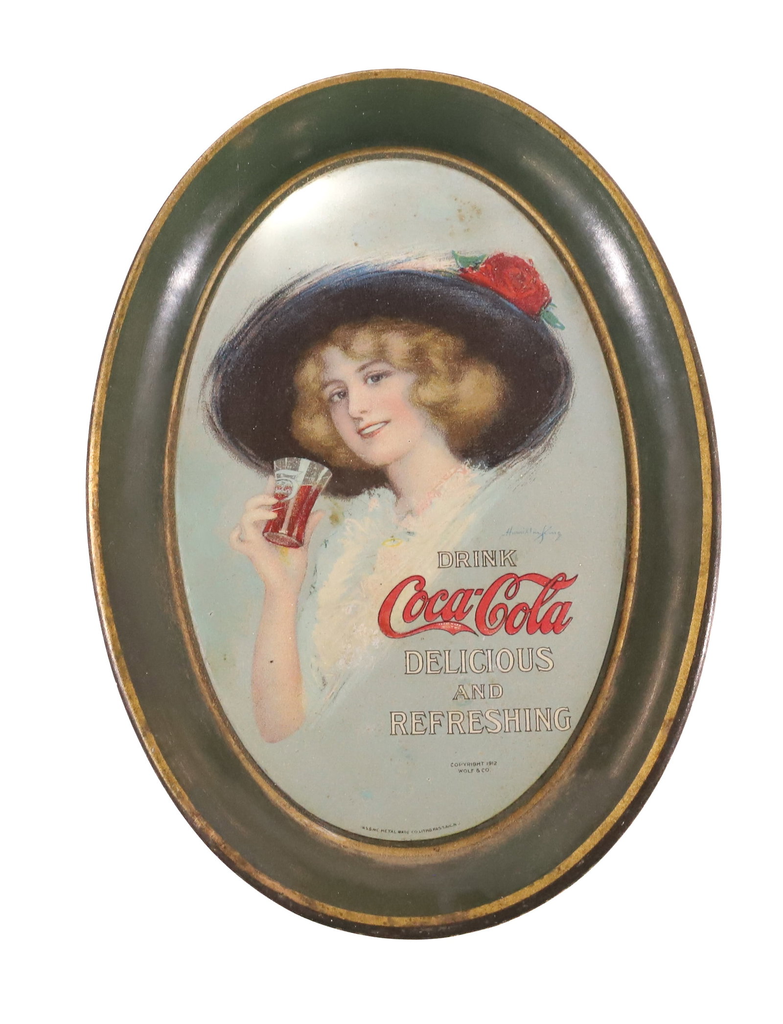 ANTIQUE COCA COLA TIP TRAY (1 of 2)
