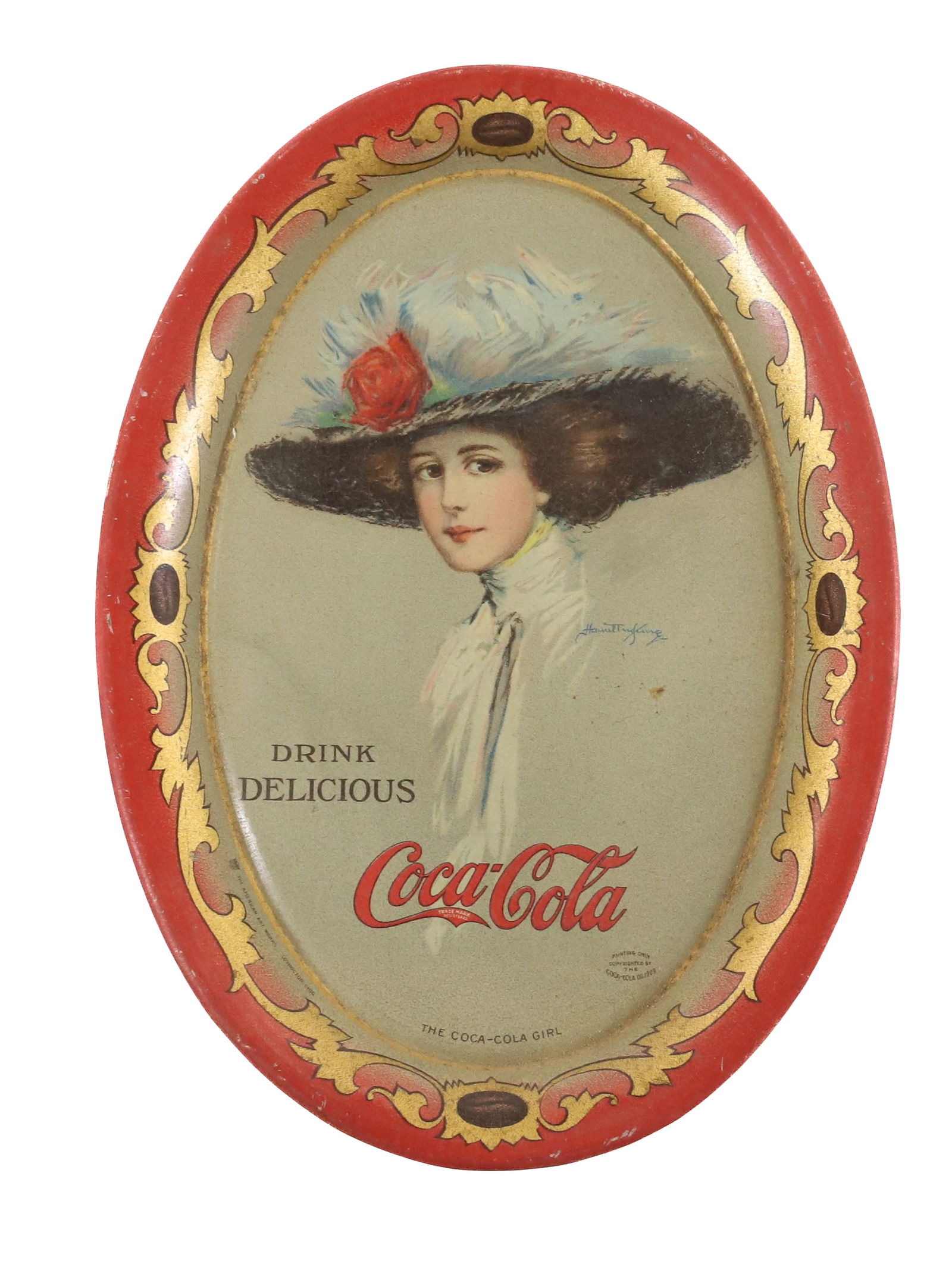 ANTIQUE COCA COLA TIP TRAY (1 of 2)
