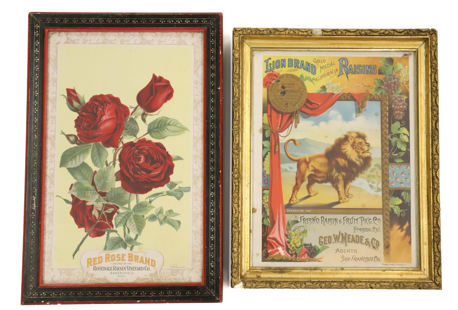 (2) FRAMED RAISIN ADVERTISEMENTS (1 of 4)