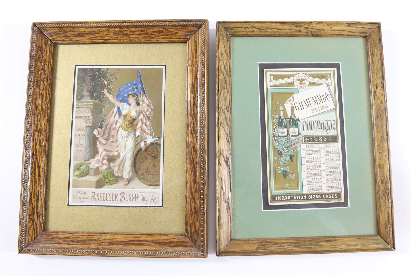 (2) FRAMED ADVERTISEMENTS (1 of 4)