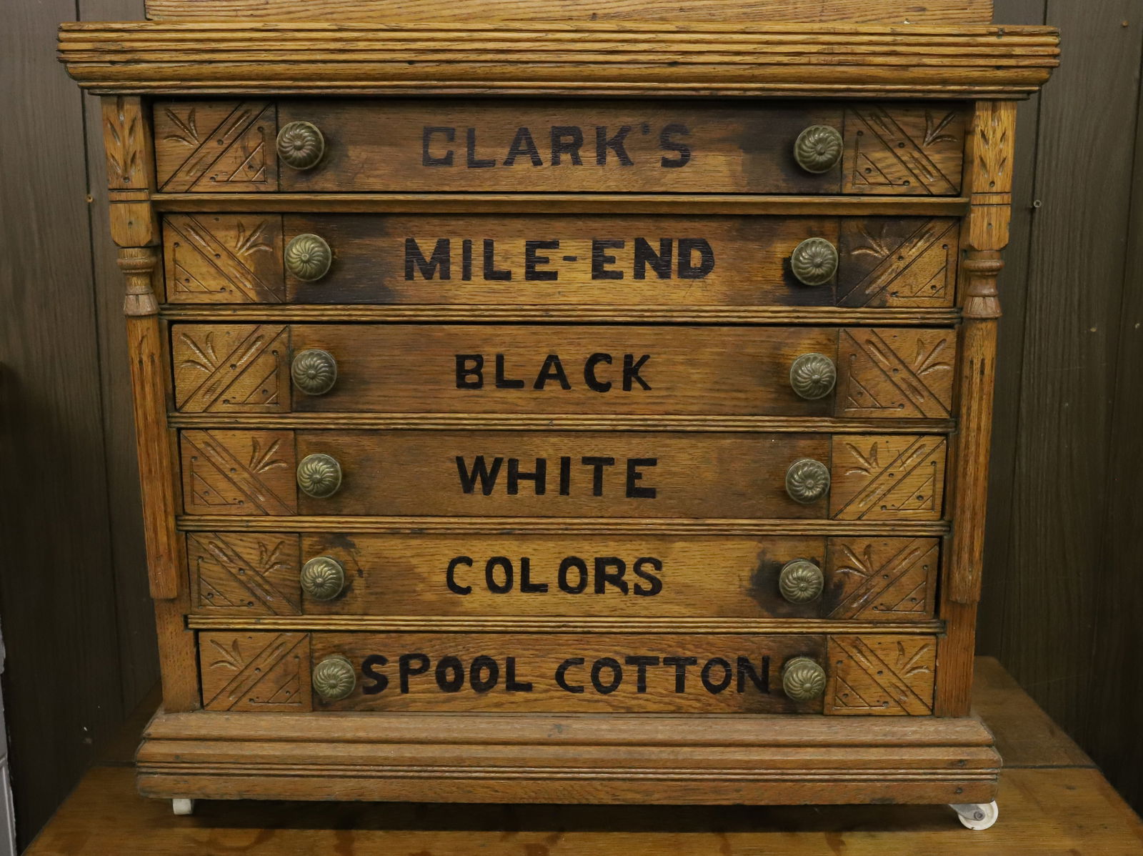 SIX-DRAWER CLARK'S SPOOL CABINET (1 of 7)