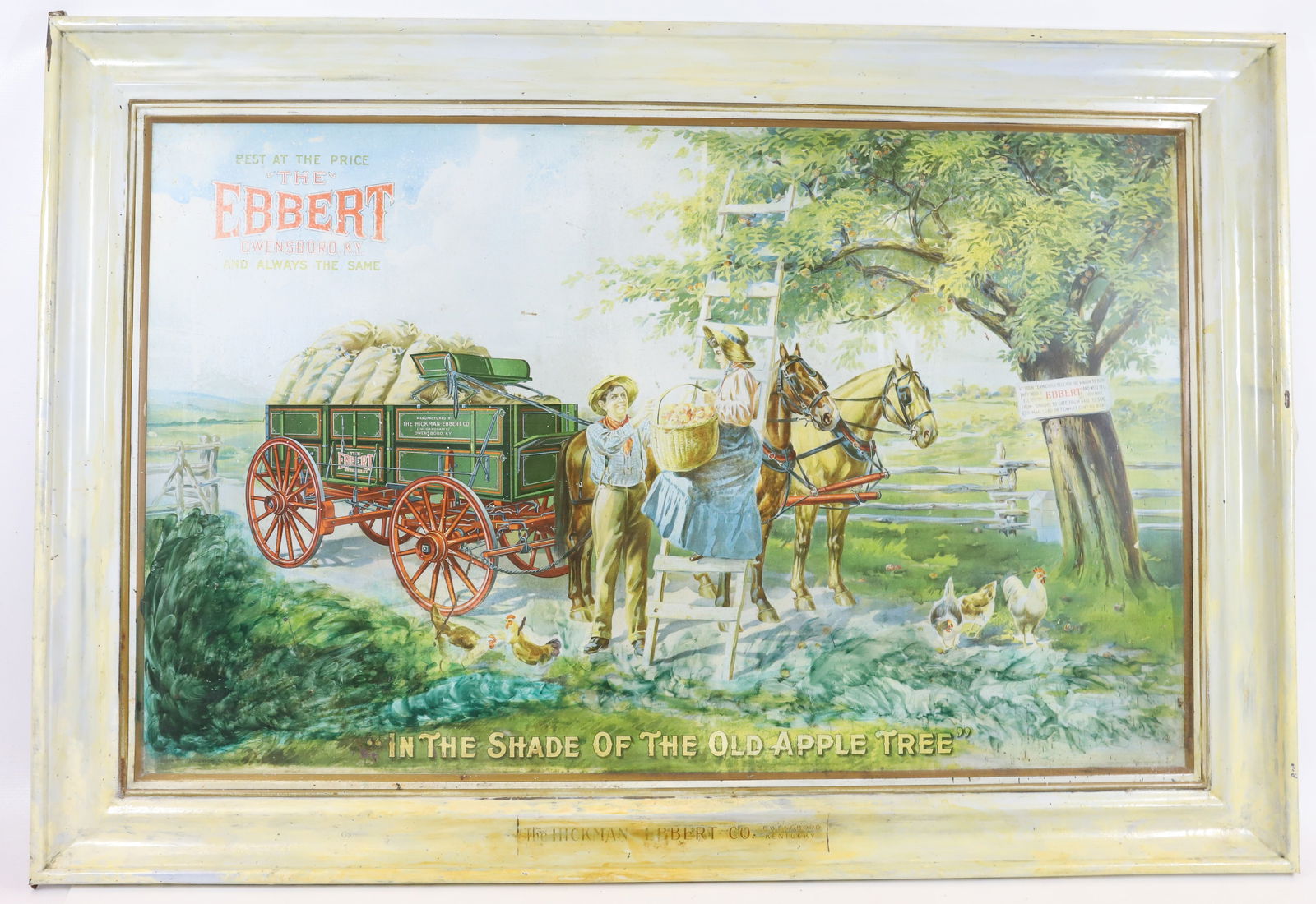 HICKMAN EBBERT TIN ADVERTISING SIGN (1 of 5)