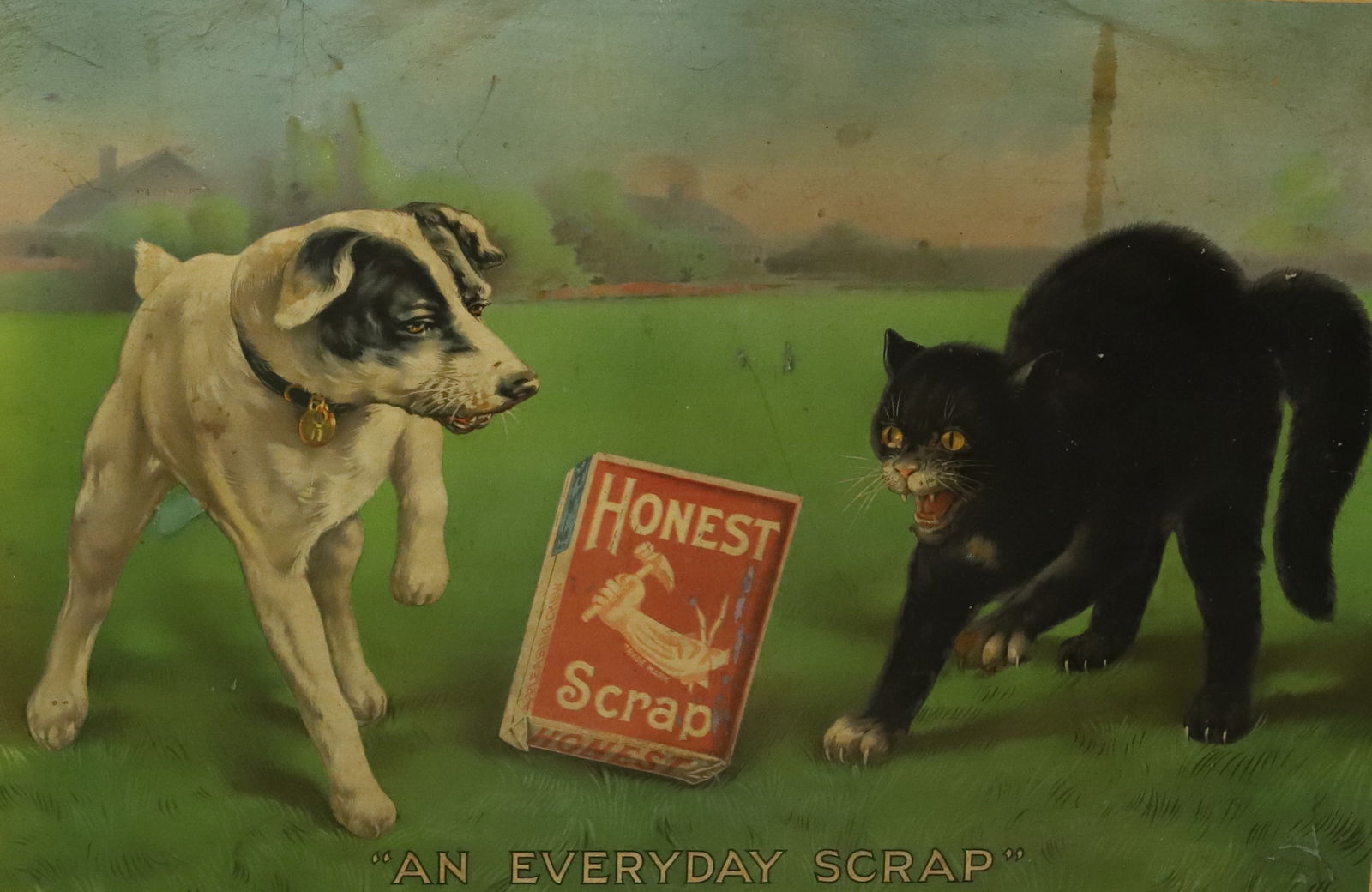 HONEST SCRAP ADVERTISING SIGN (1 of 5)