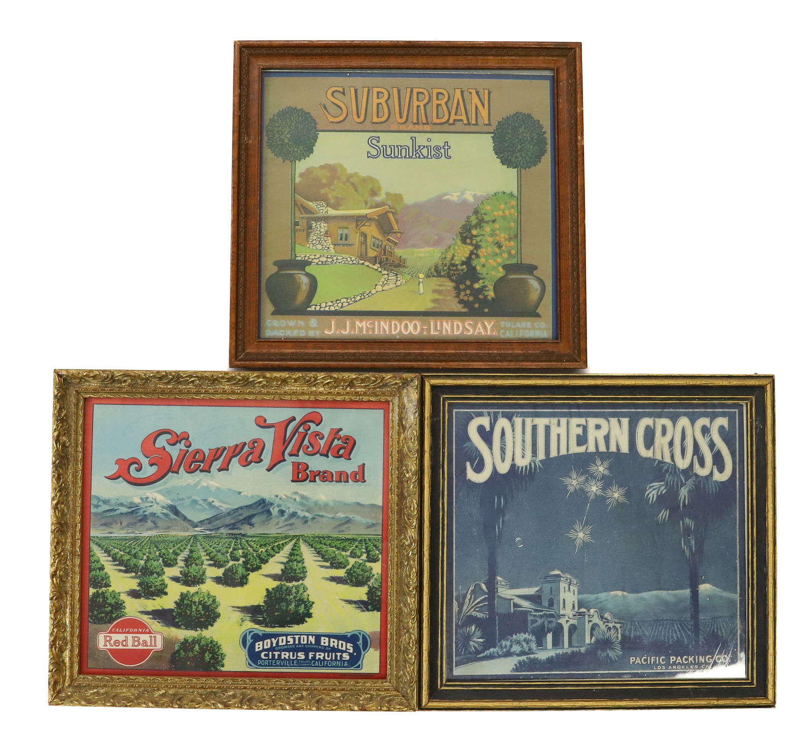 (3) FRAMED FRUIT LABELS (1 of 5)
