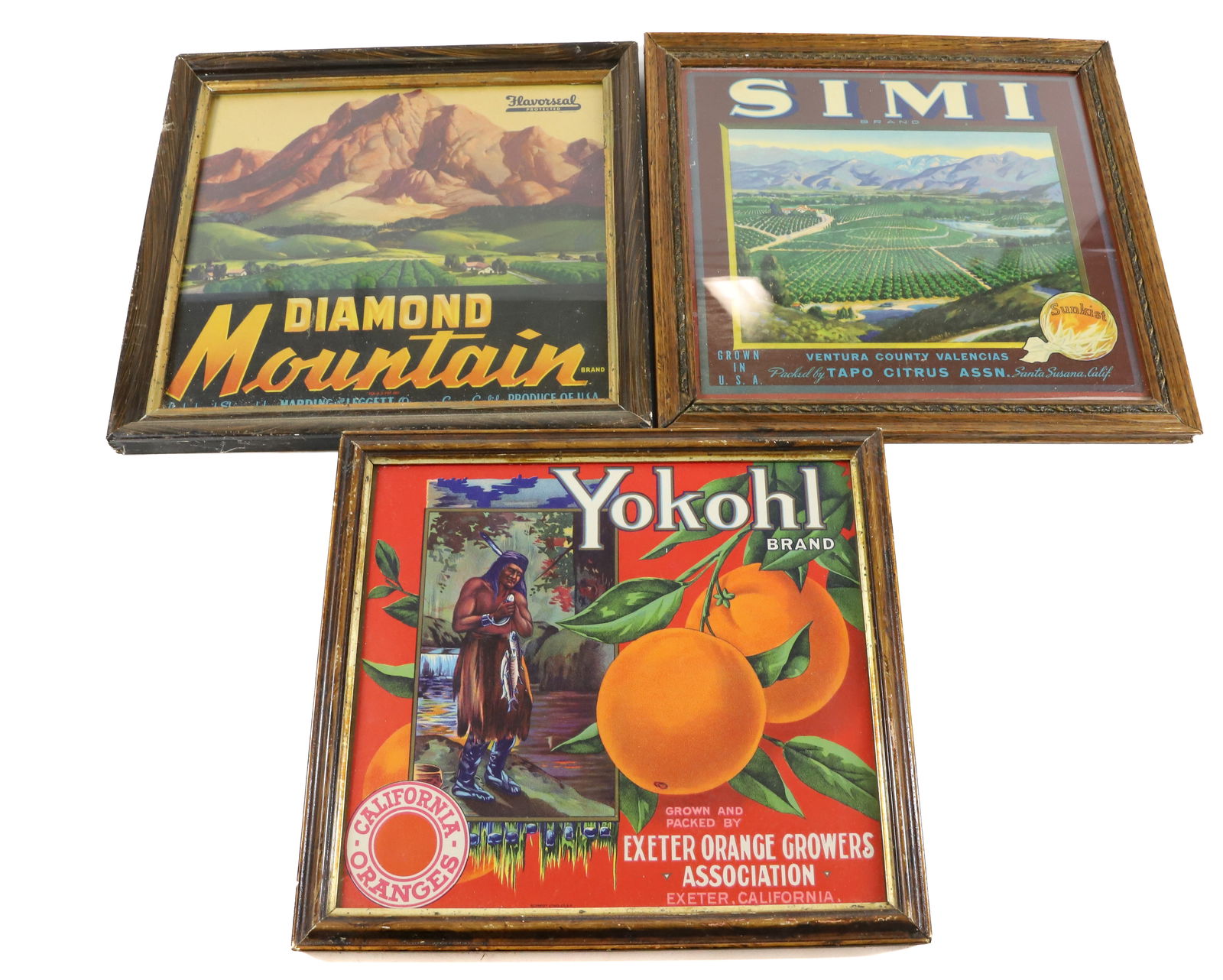 (3) FRAMED FRUIT LABELS (1 of 5)