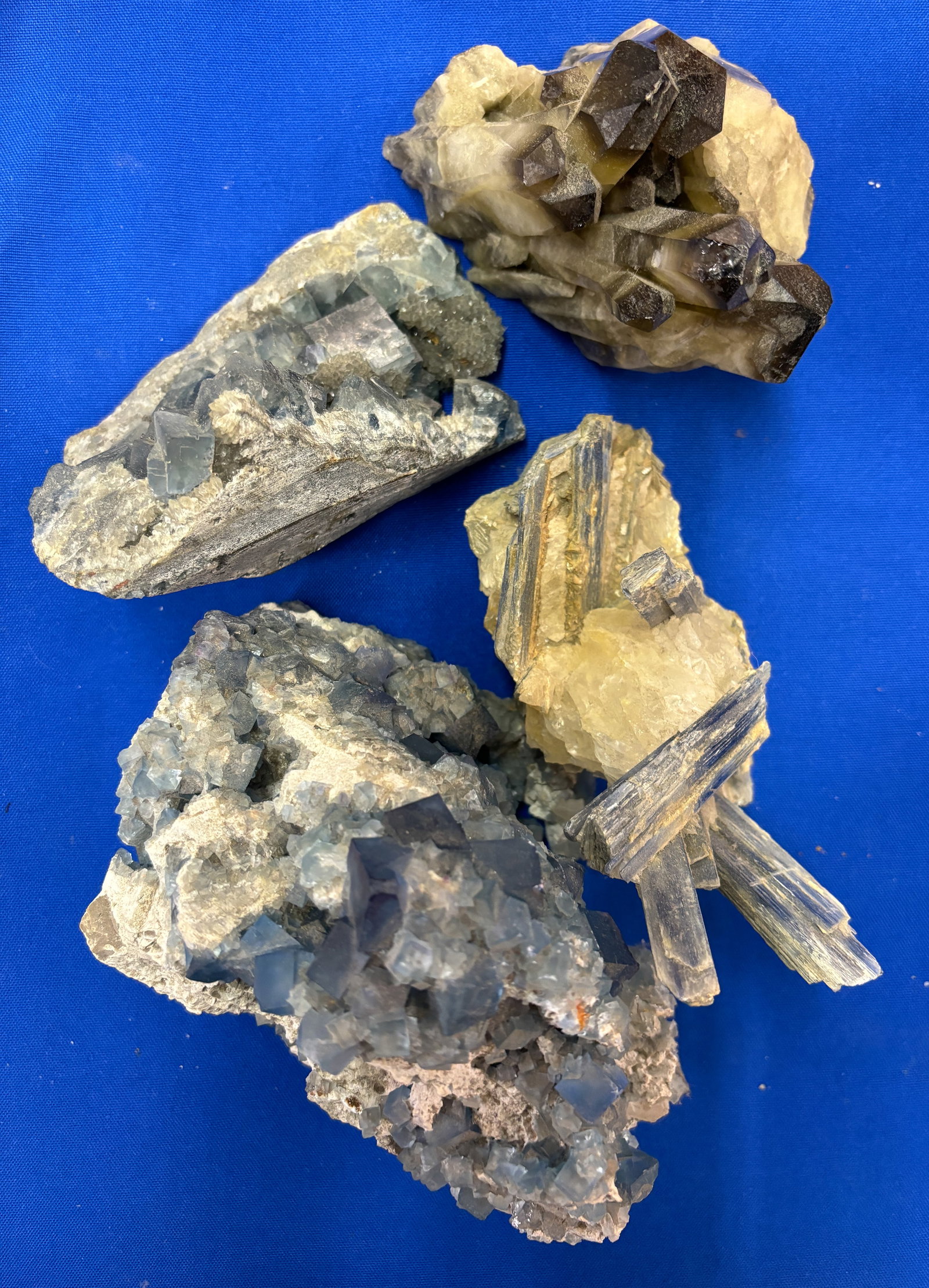 (4) SPECIMEN CLUSTERS, GEODES: LARGEST 4 1/2" X 7" X 4" Terms: PLEASE READ CAREFULLY -THIS IS AN ONLINE ONLY AUCTION WITH ABSENTEE AND PHONE BIDDING AS WELL. Terms for Purchasing and Shipping of Auction Items. Please read carefully