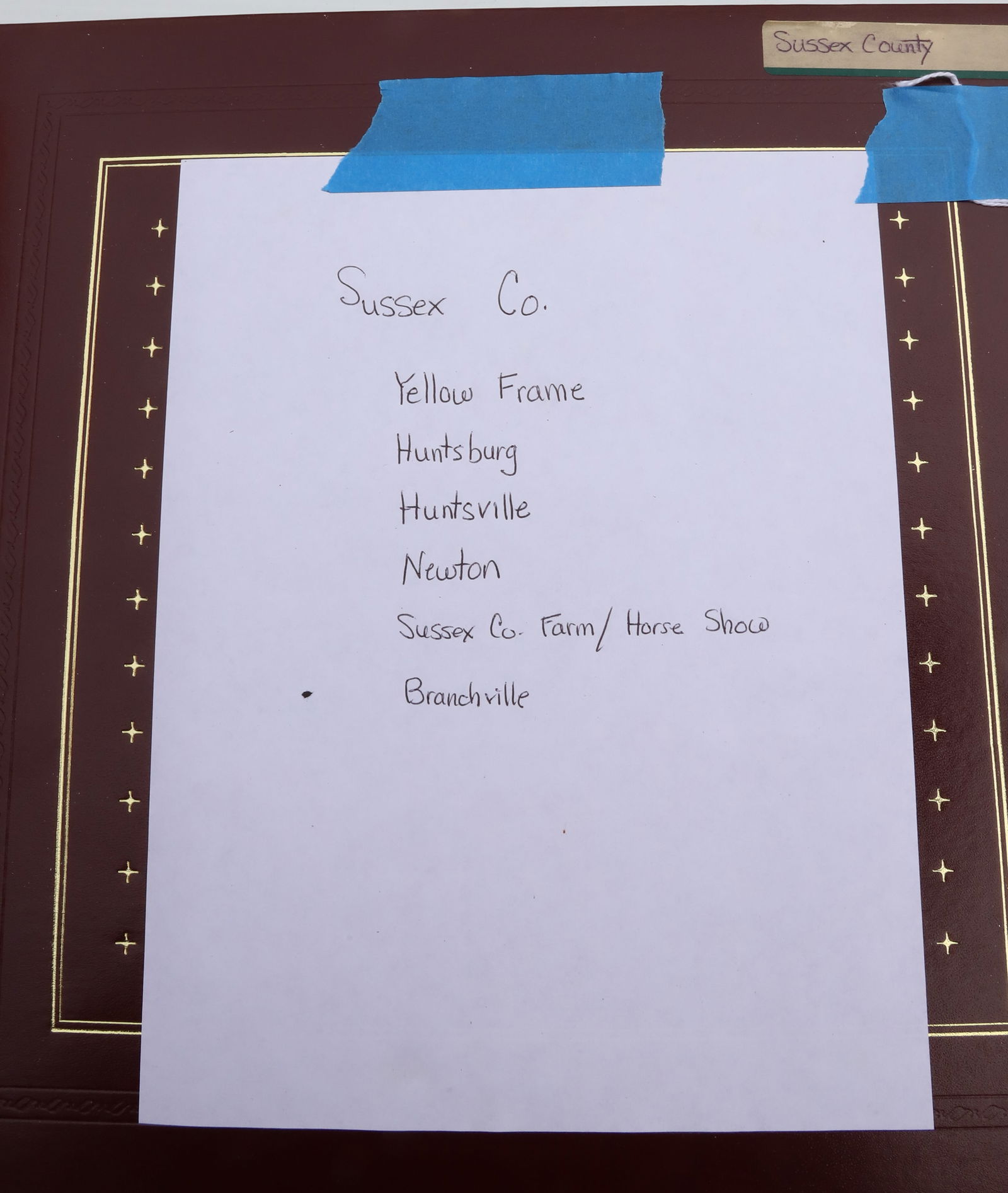 POSTCARD ALBUM OF SUSSEX COUNTY, NEW JERSEY (1 of 13)