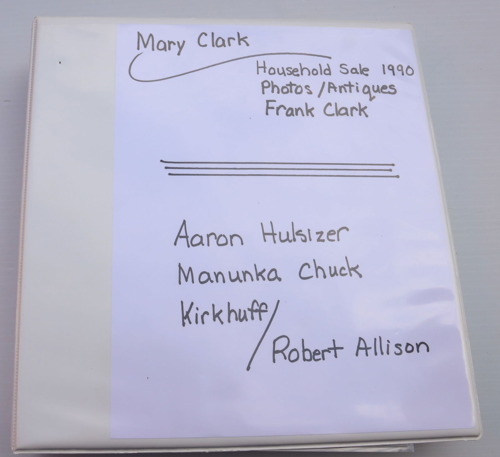 MARY CLARK "MEMORY" PHOTO ALBUM (1 of 5)