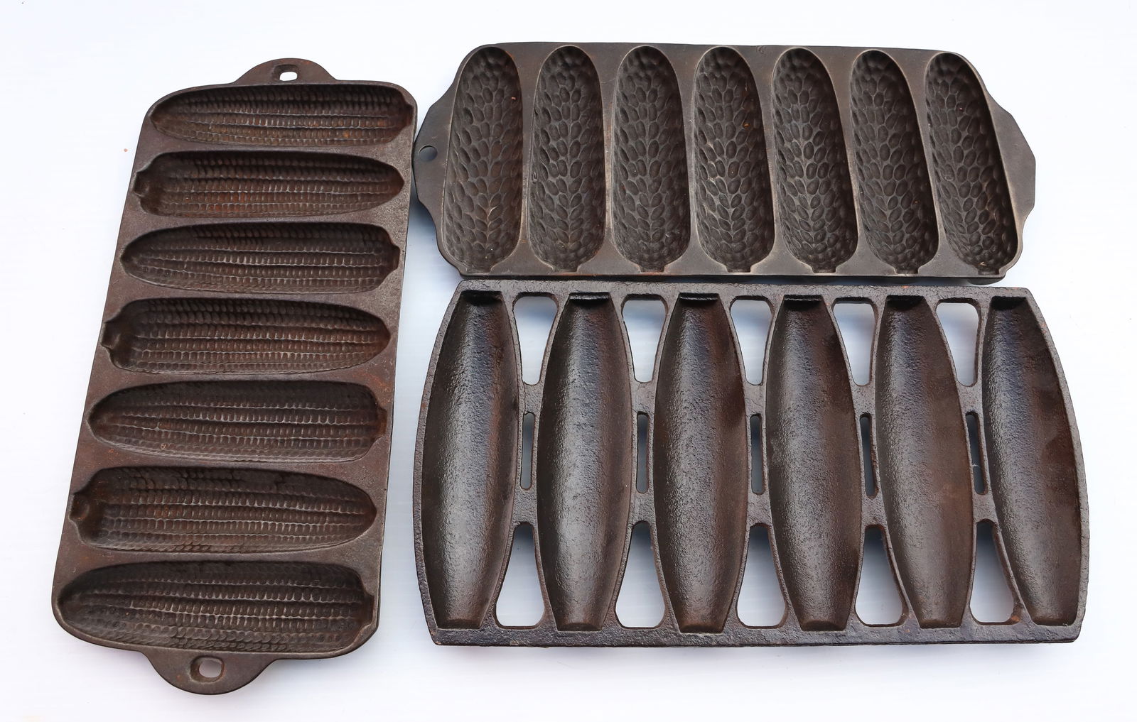 (3) CAST IRON CORN MOLDS (1 of 4)