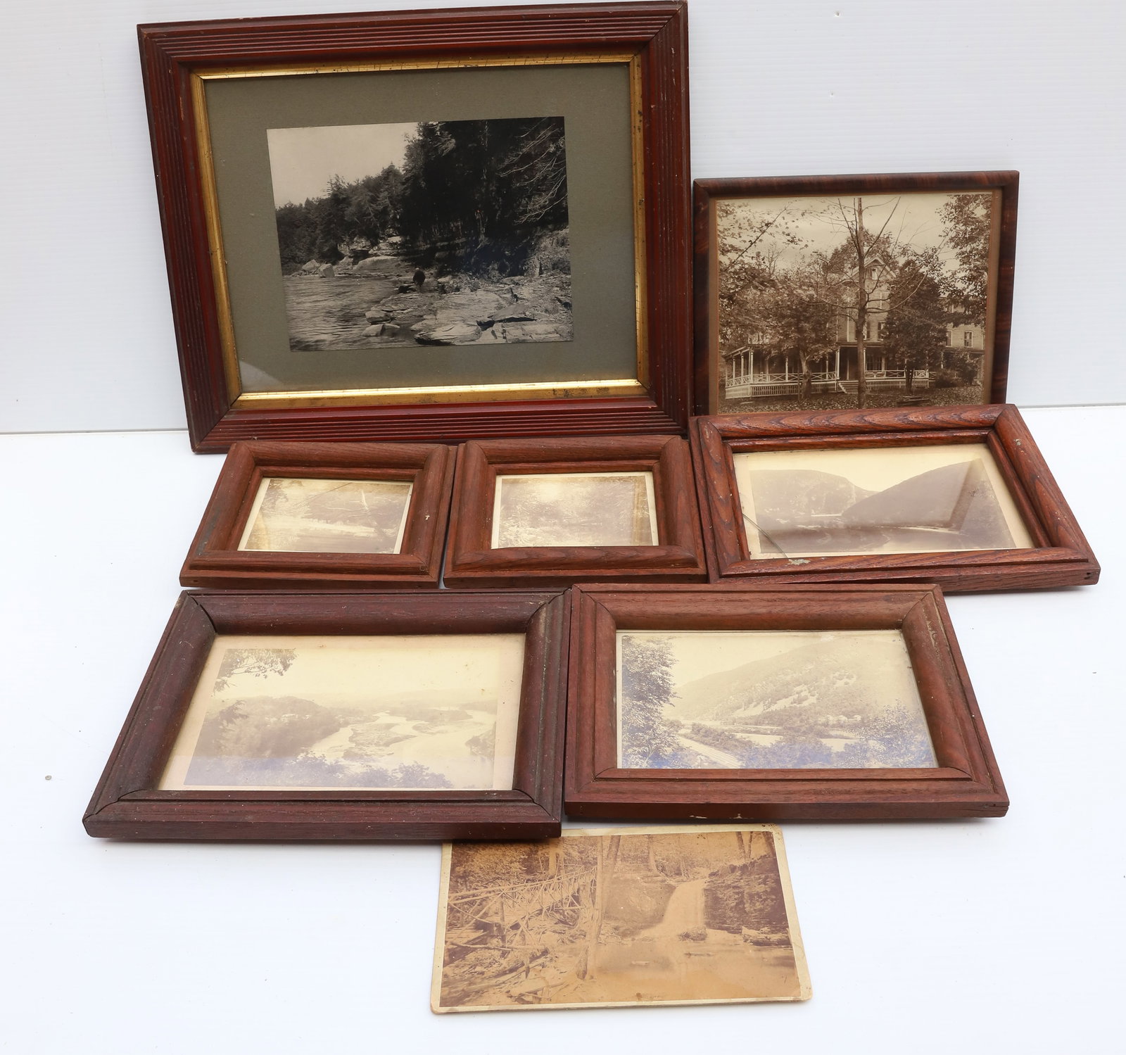 EARLY FRAMED PHOTOGRAPH LOT (1 of 8)