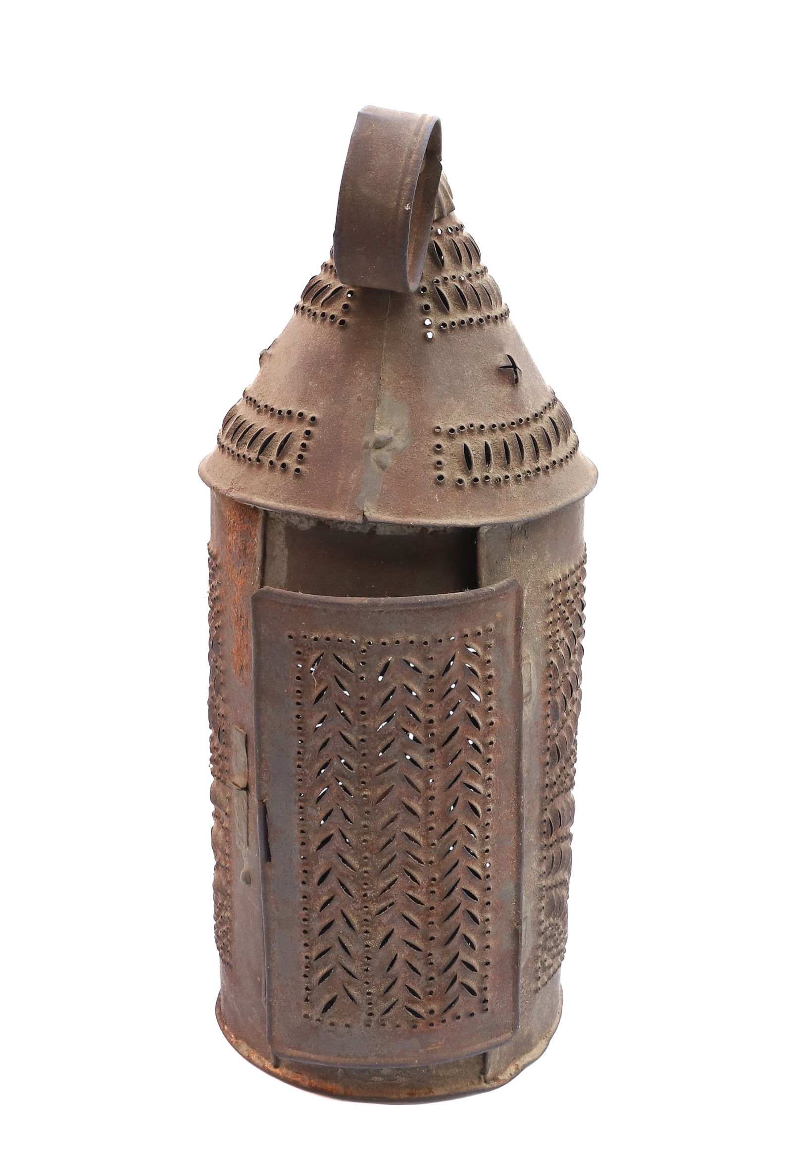 19TH CENTURY PUNCHED TIN LANTERN (1 of 4)
