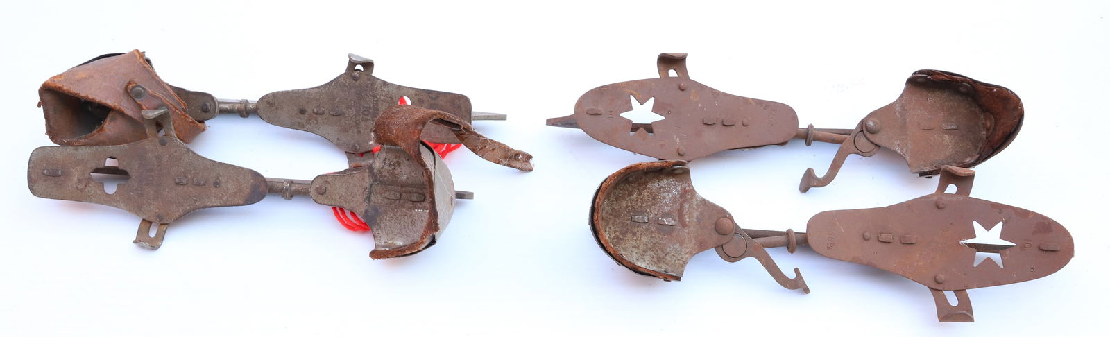(2) PAIRS OF ANTIQUE ICE SKATES (1 of 3)