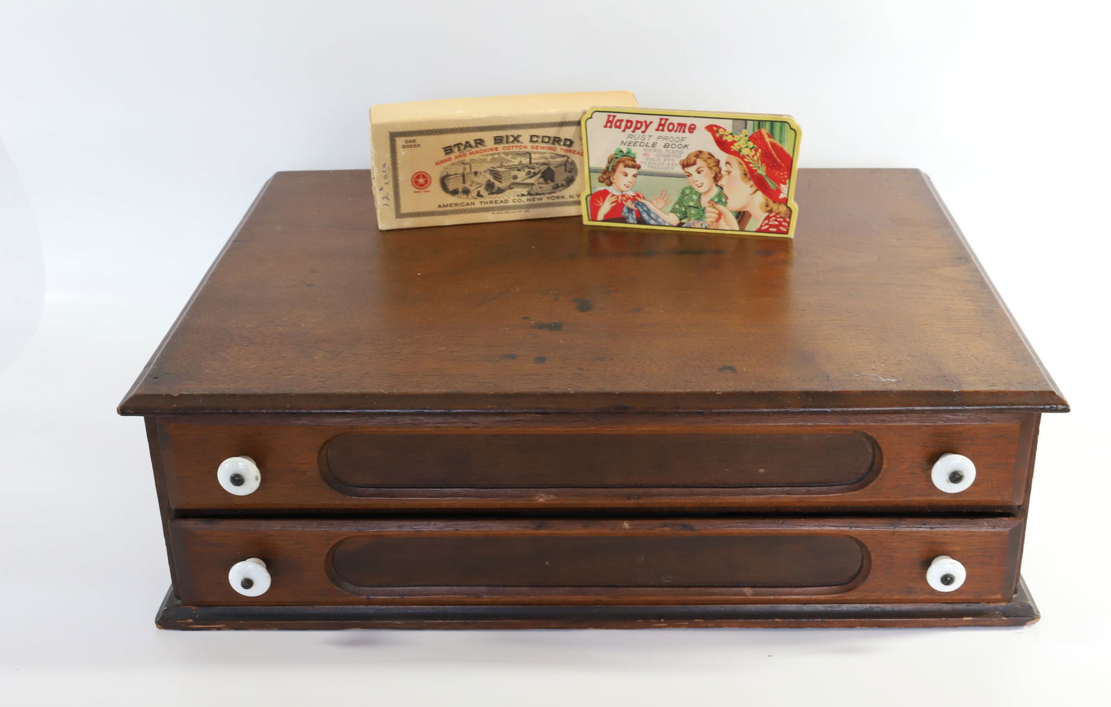 ANTIQUE SPOOL CABINET (1 of 5)