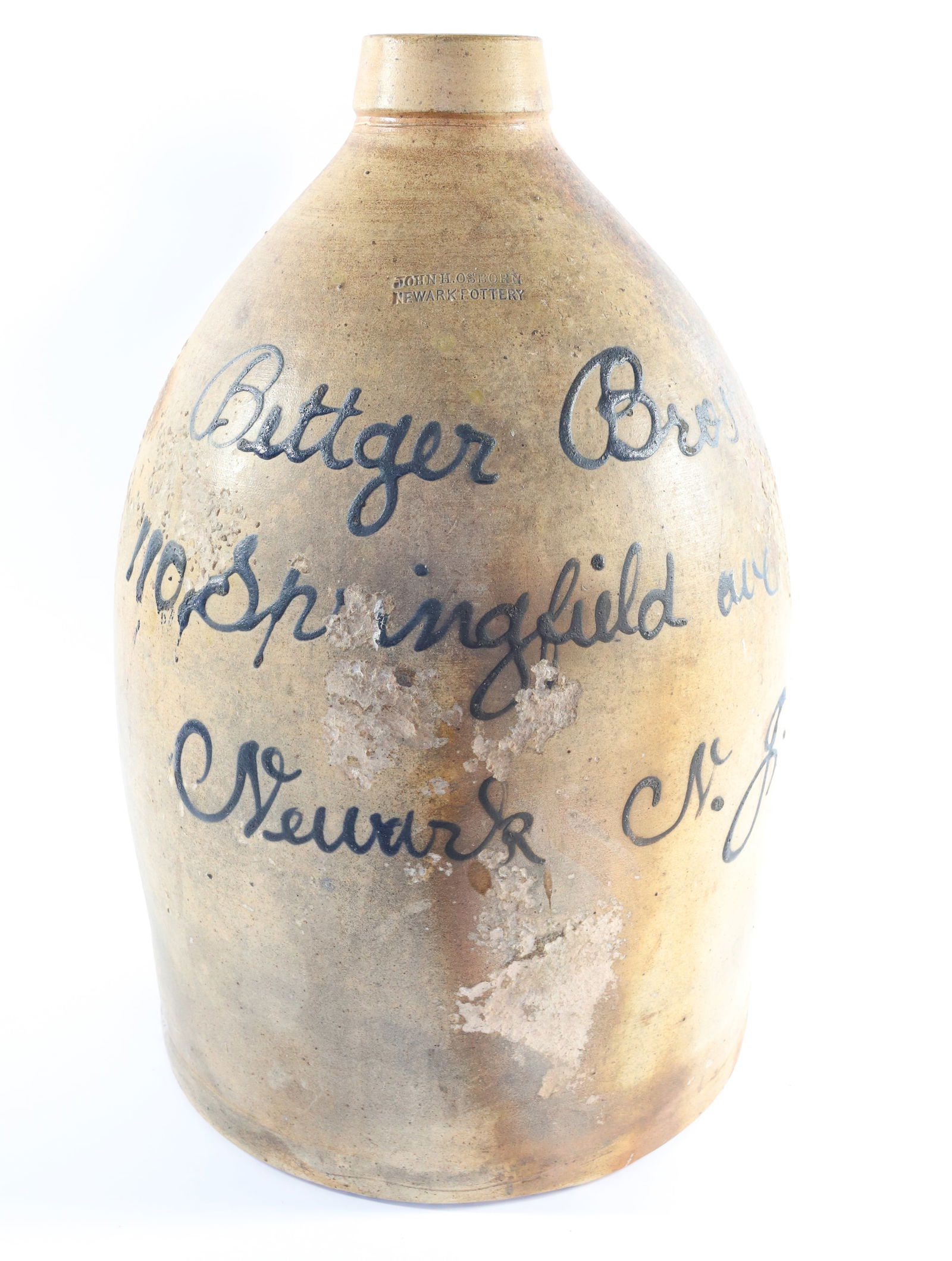 NEWARK, NEW JERSEY SCRIPT JUG (1 of 7)