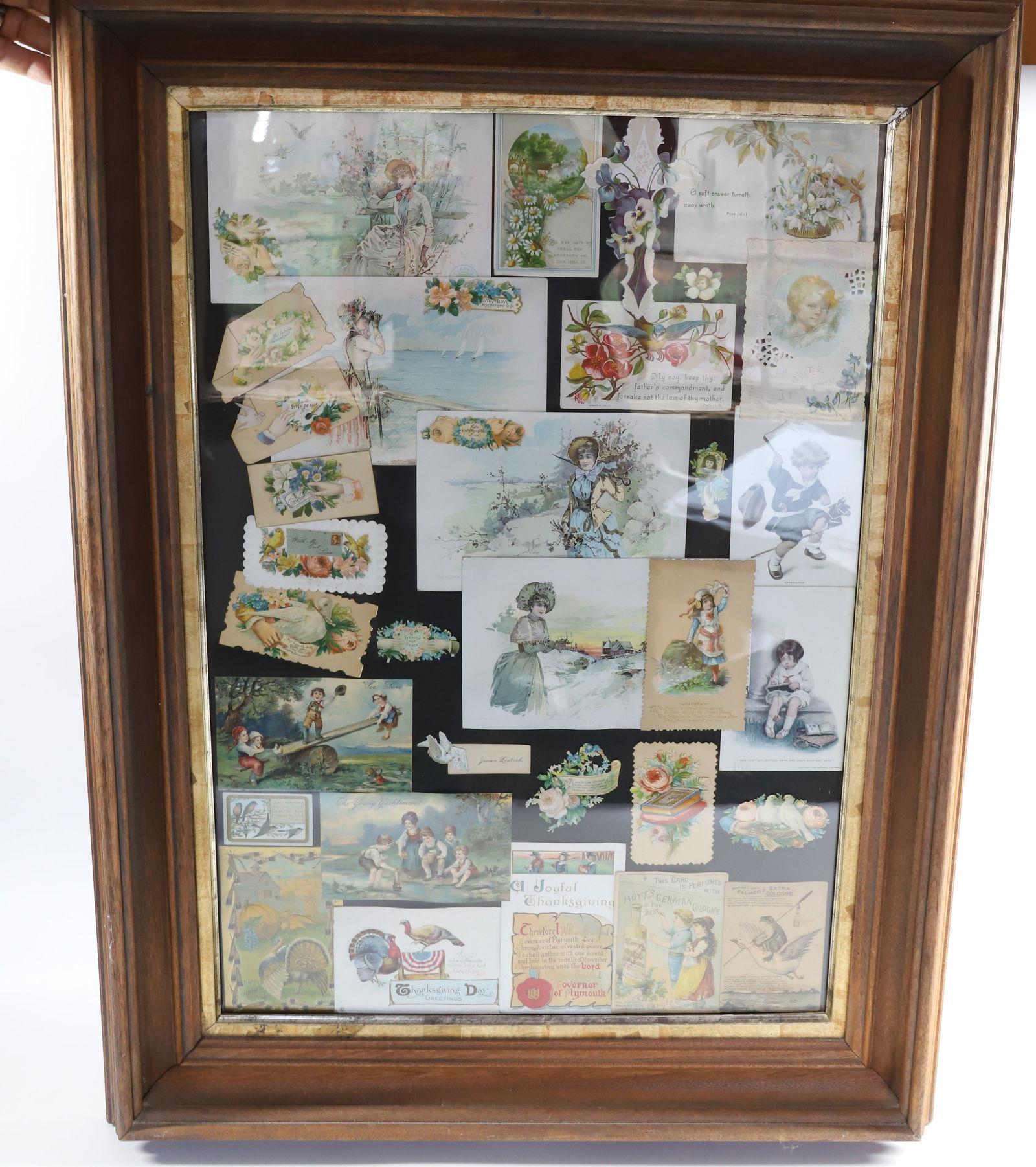 LARGE COLLAGE OF CALLING CARDS AND POSTCARDS (1 of 5)