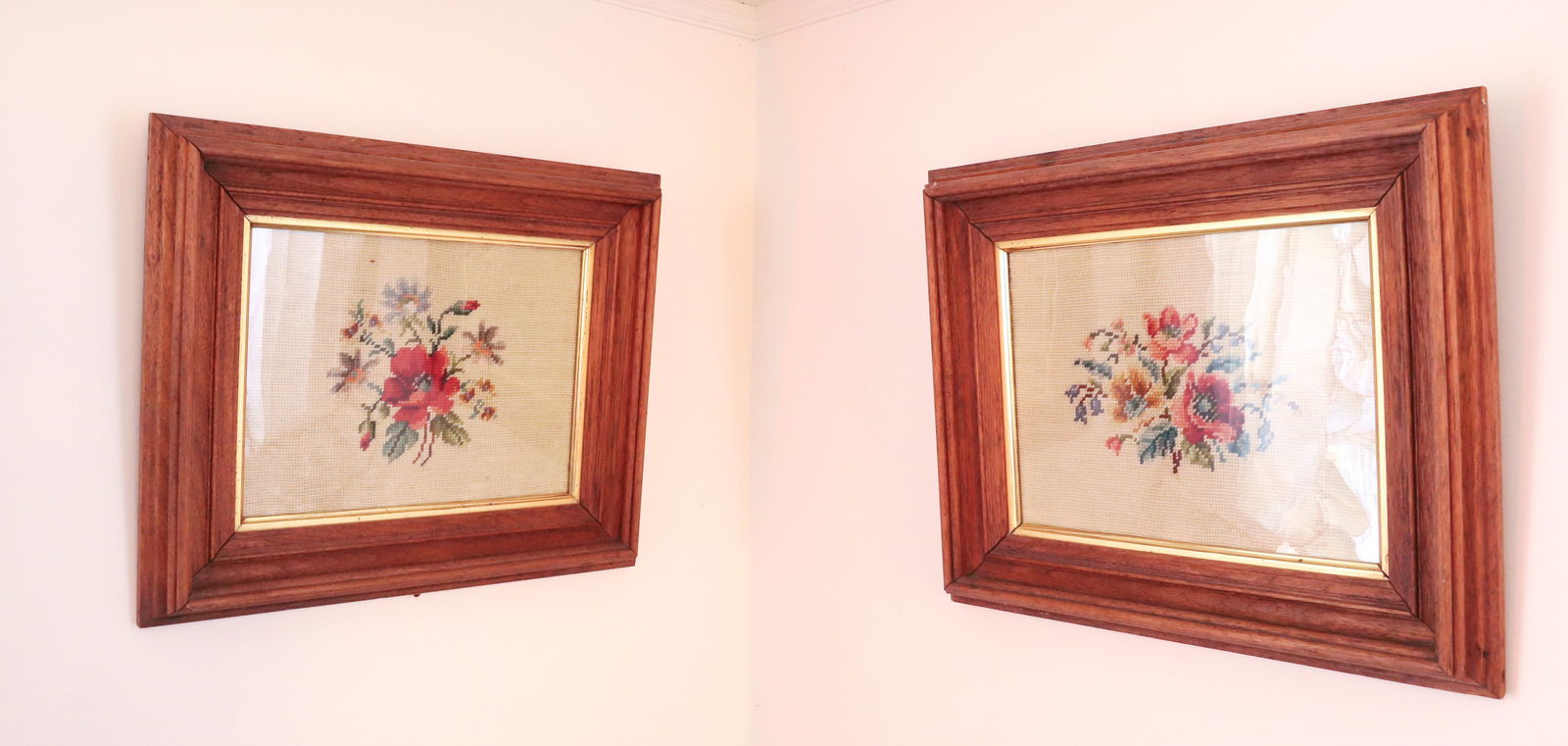 (2) FRAMED NEEDLE POINTS (1 of 3)