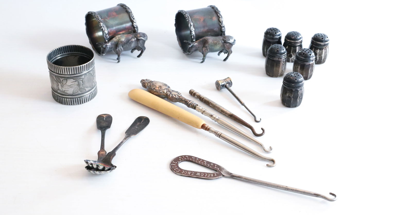 NAPKIN RINGS, STERLING, AND SEWING ITEMS (1 of 5)