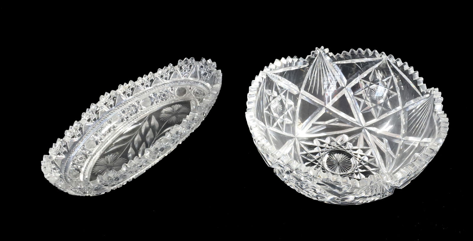 BRILLIANT AMERICAN CUT GLASS LOT (1 of 3)